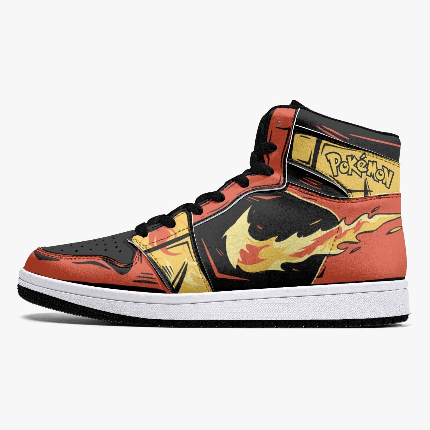 Moltres Pokemon Mid 1 Basketball Shoes