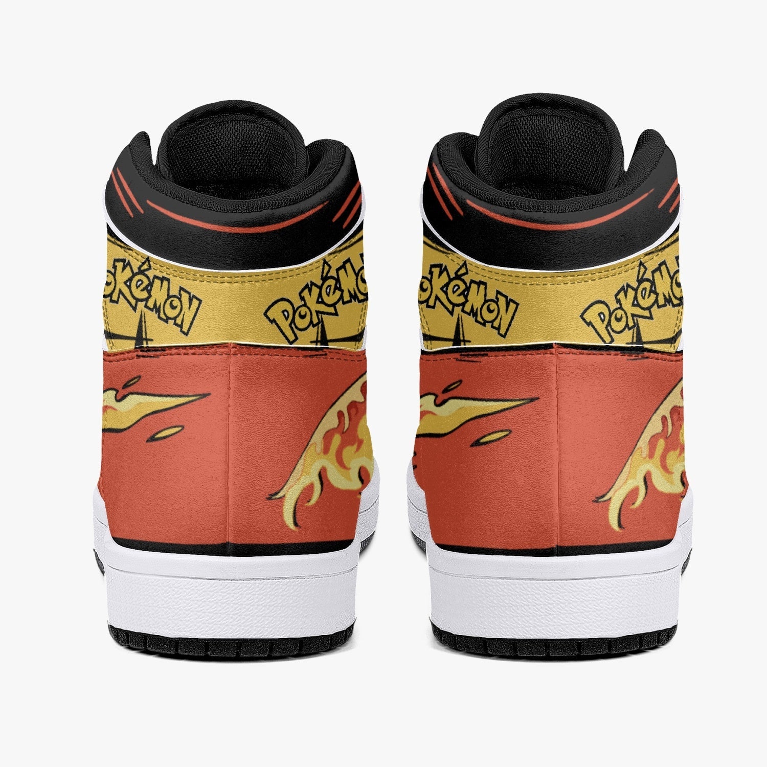 Moltres Pokemon Mid 1 Basketball Shoes