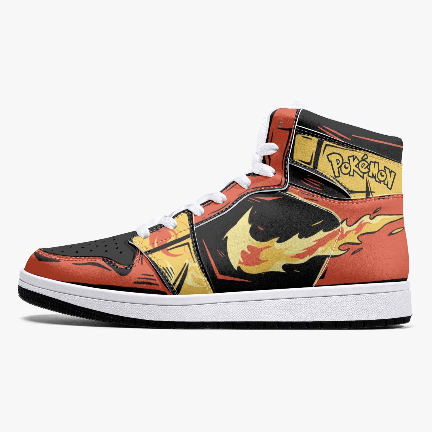 Moltres Pokemon Mid 1 Basketball Shoes