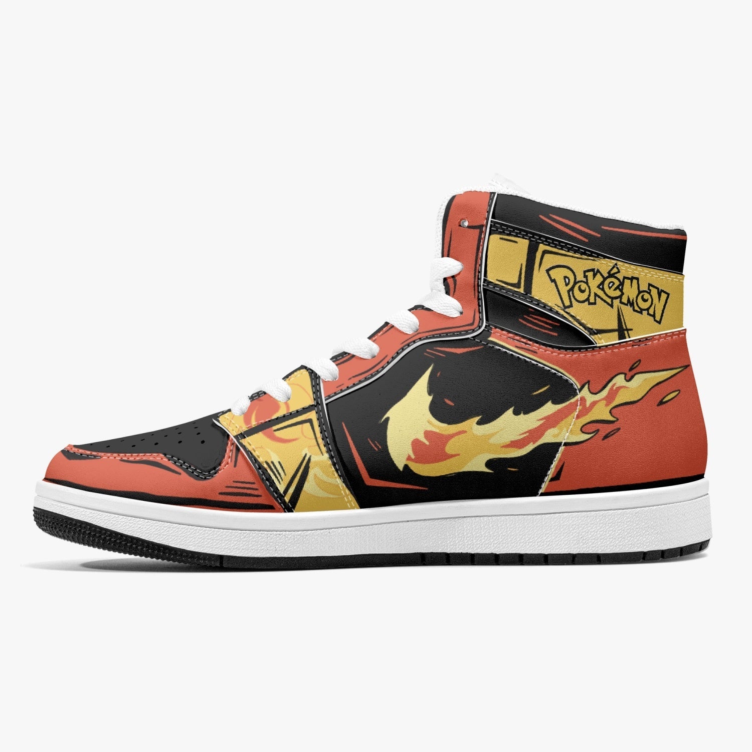 Moltres Pokemon Mid 1 Basketball Shoes