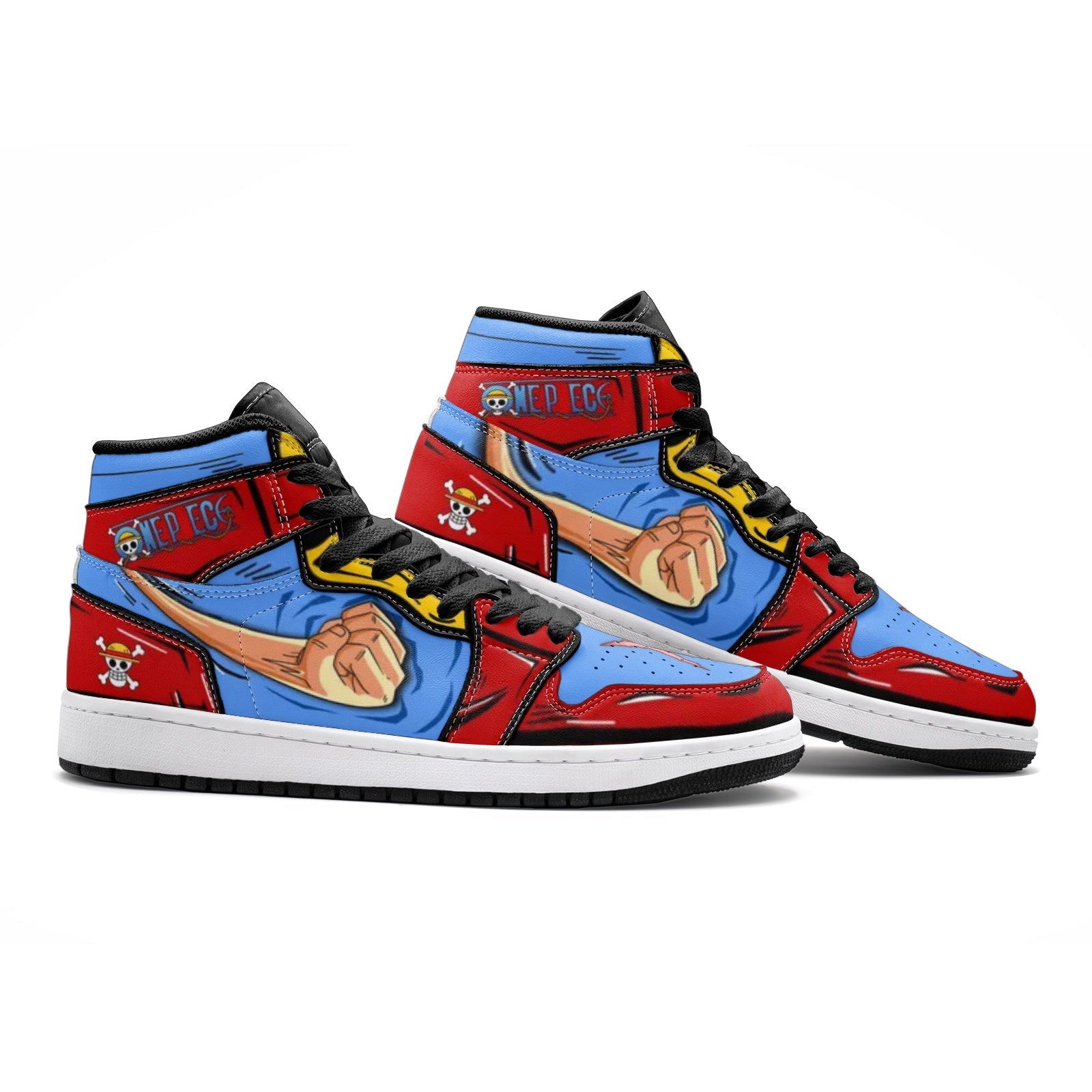 Monkey D. Luffy Fist One Piece Mid 1 Basketball Shoes
