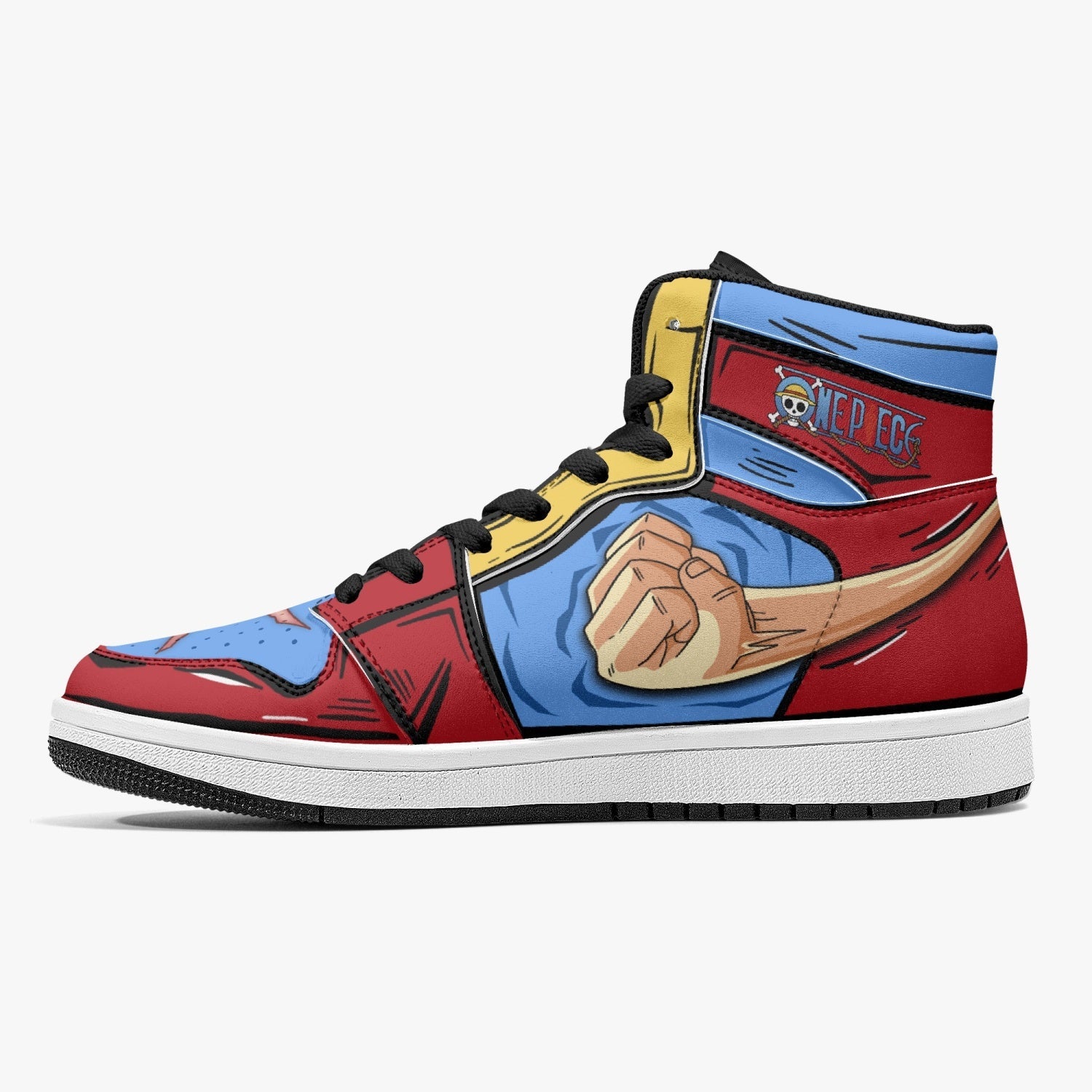 Monkey D. Luffy Fist One Piece Mid 1 Basketball Shoes