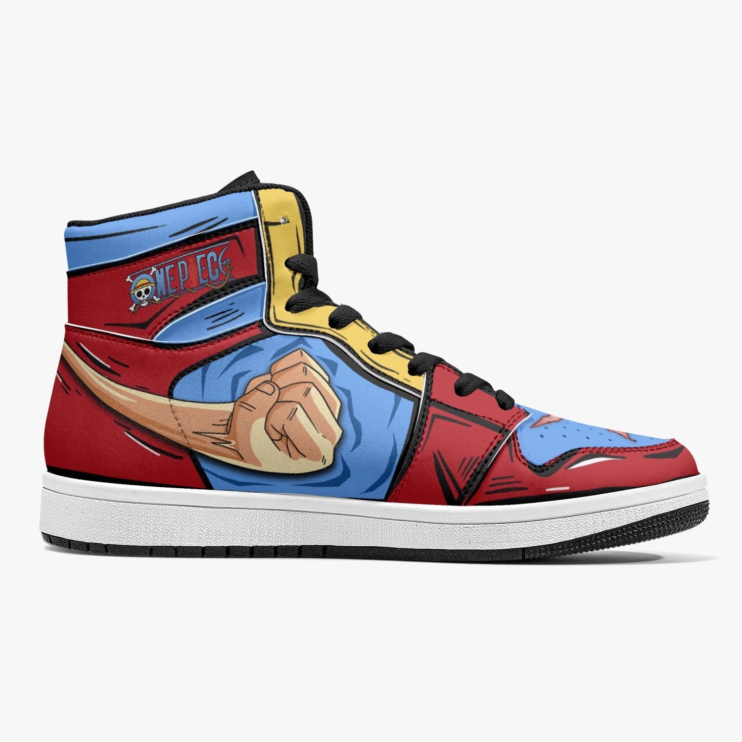 Monkey D. Luffy Fist One Piece Mid 1 Basketball Shoes