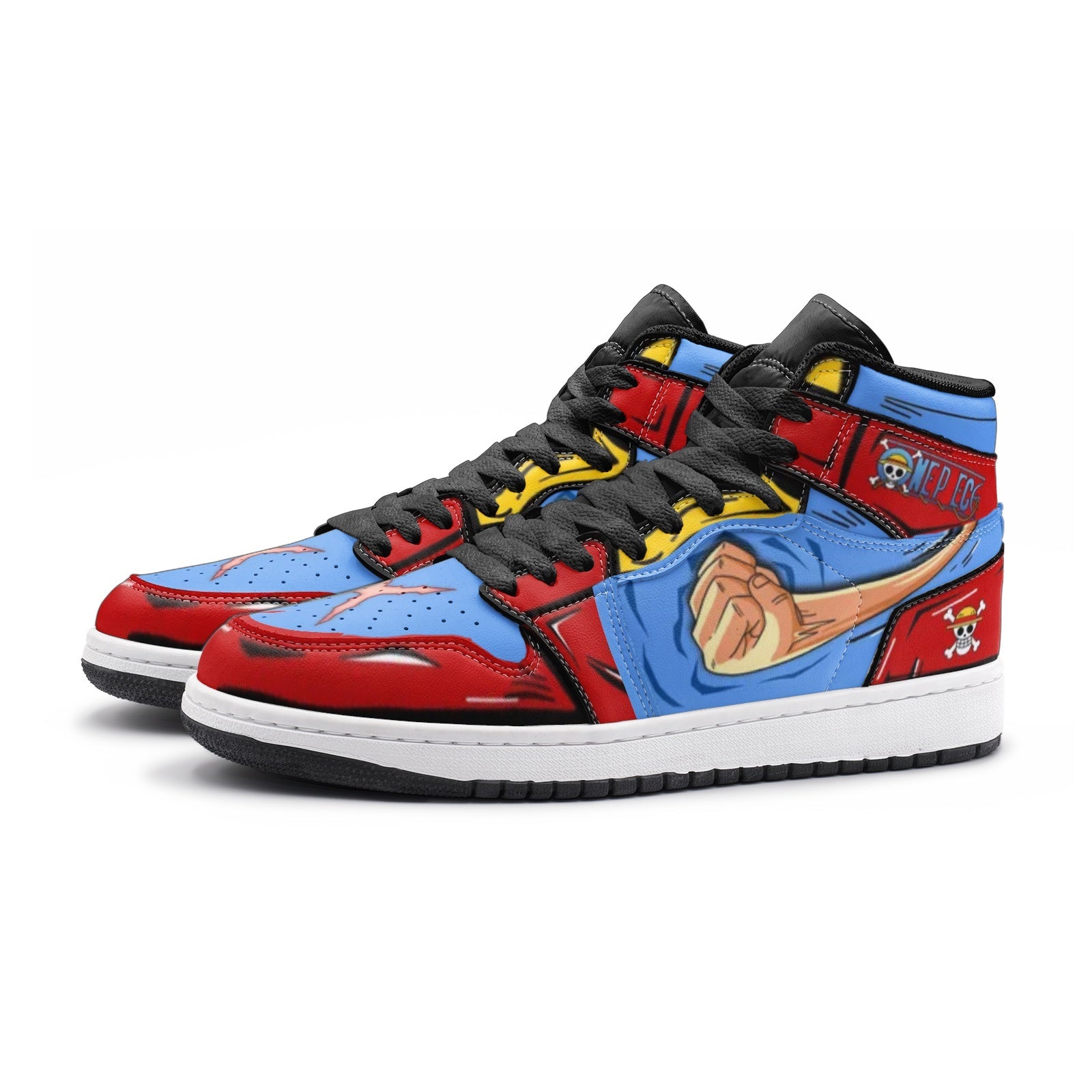 Monkey D. Luffy Fist One Piece Mid 1 Basketball Shoes
