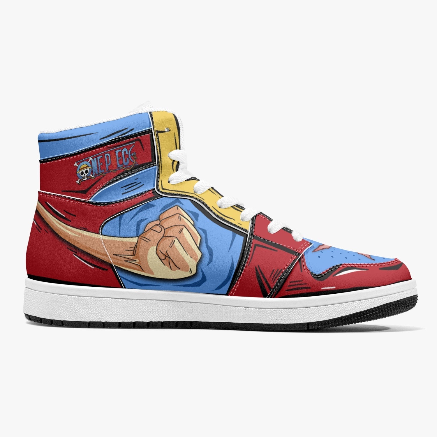 Monkey D. Luffy Fist One Piece Mid 1 Basketball Shoes