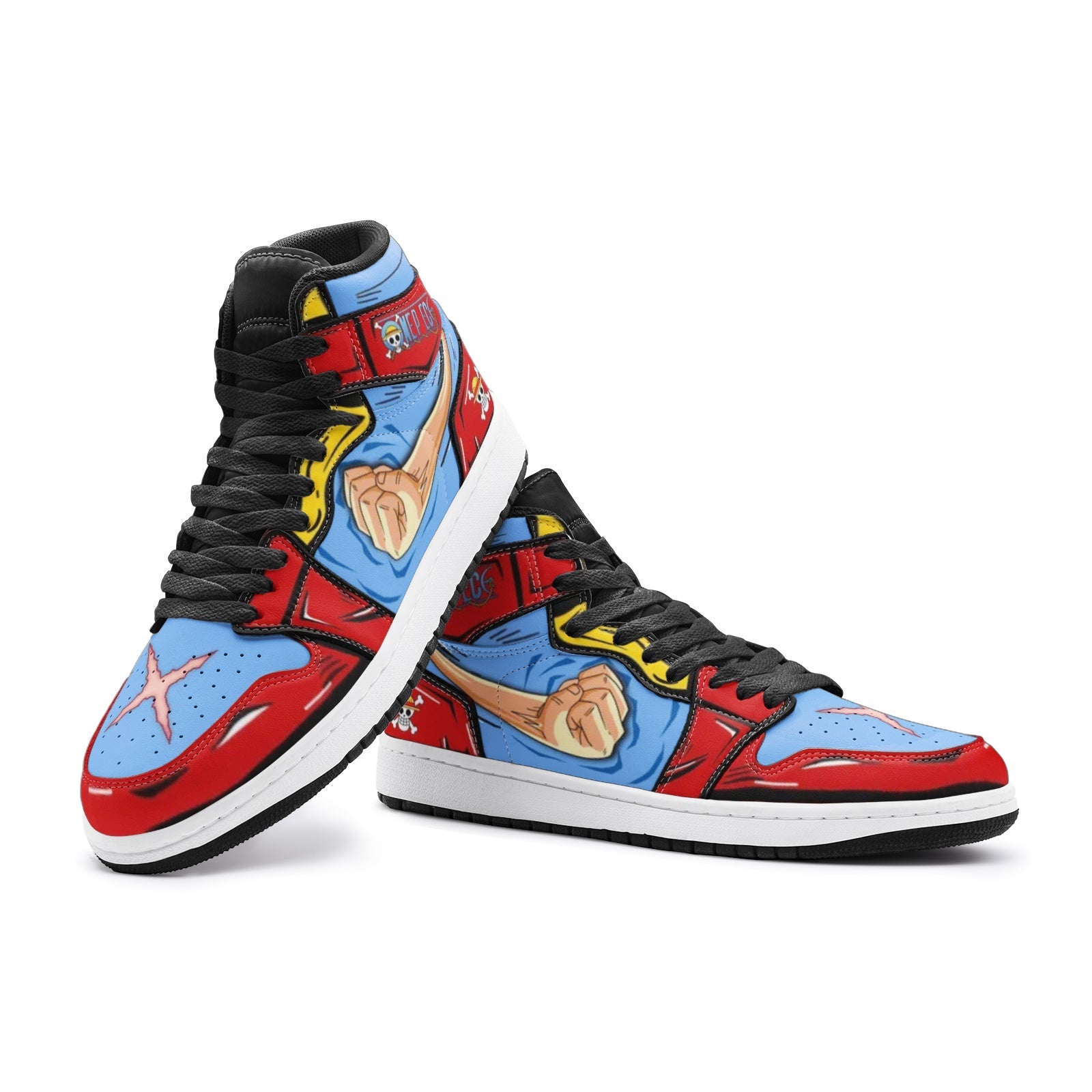 Monkey D. Luffy Fist One Piece Mid 1 Basketball Shoes