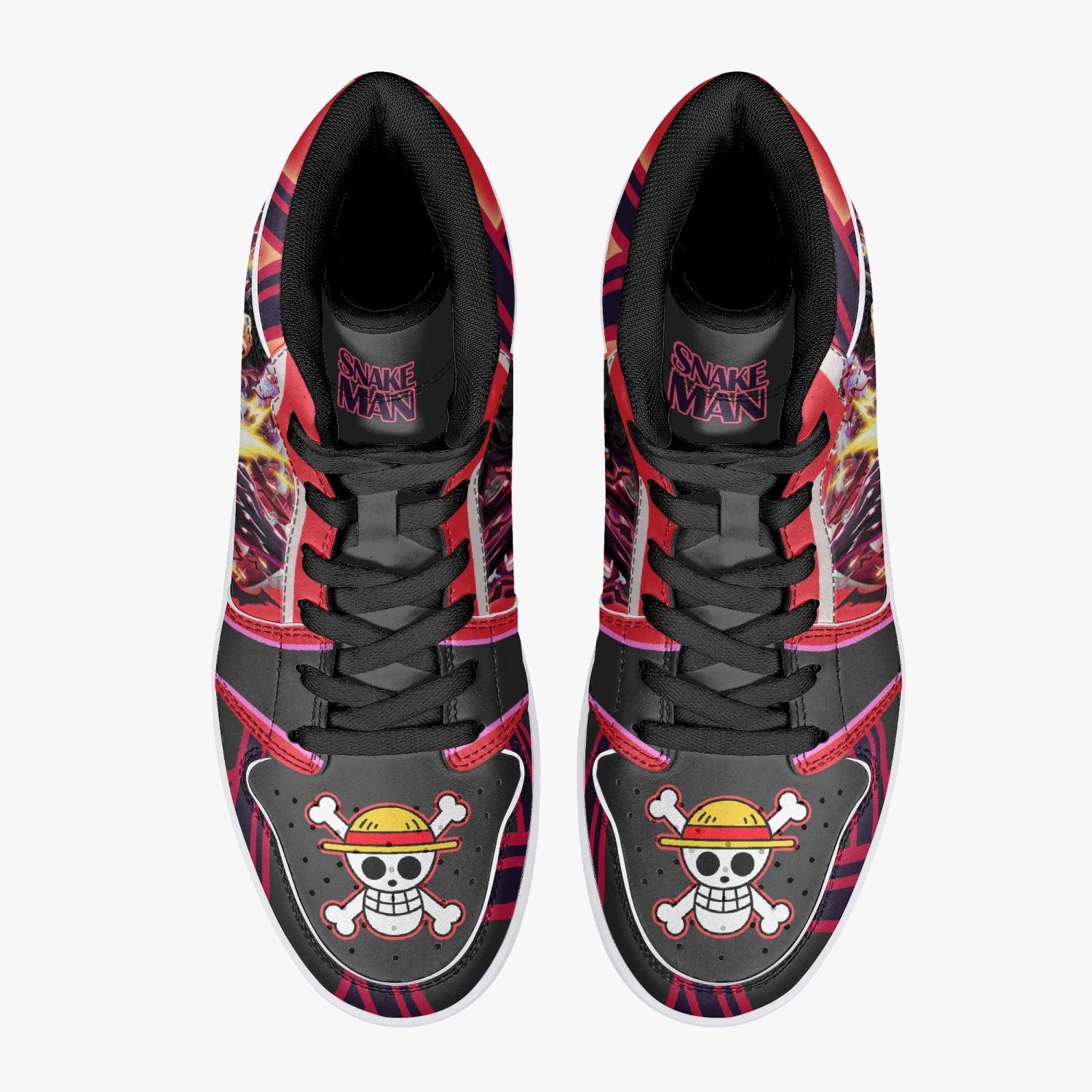 Monkey D. Luffy Gear 4th Snake Man One Piece Mid 1 Basketball Shoes