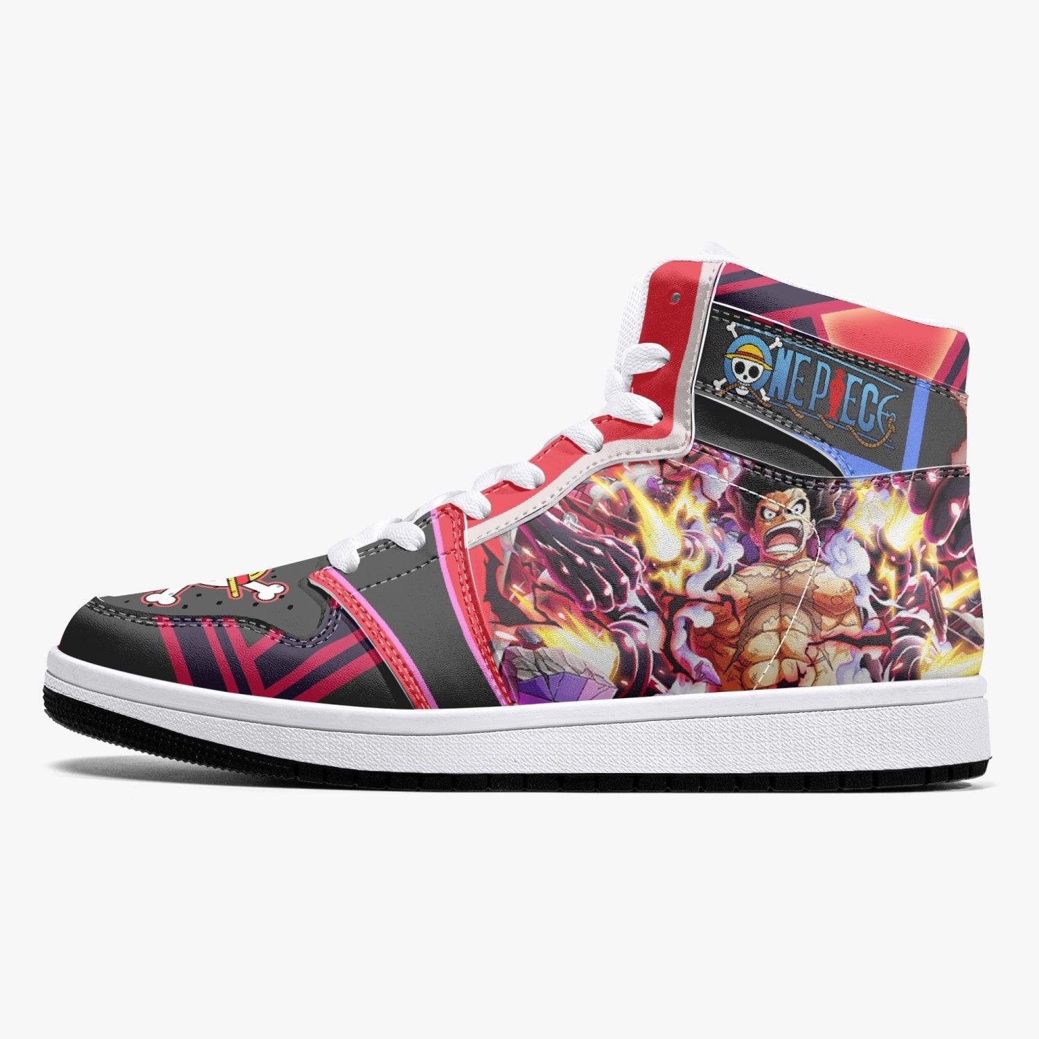 Monkey D. Luffy Gear 4th Snake Man One Piece Mid 1 Basketball Shoes
