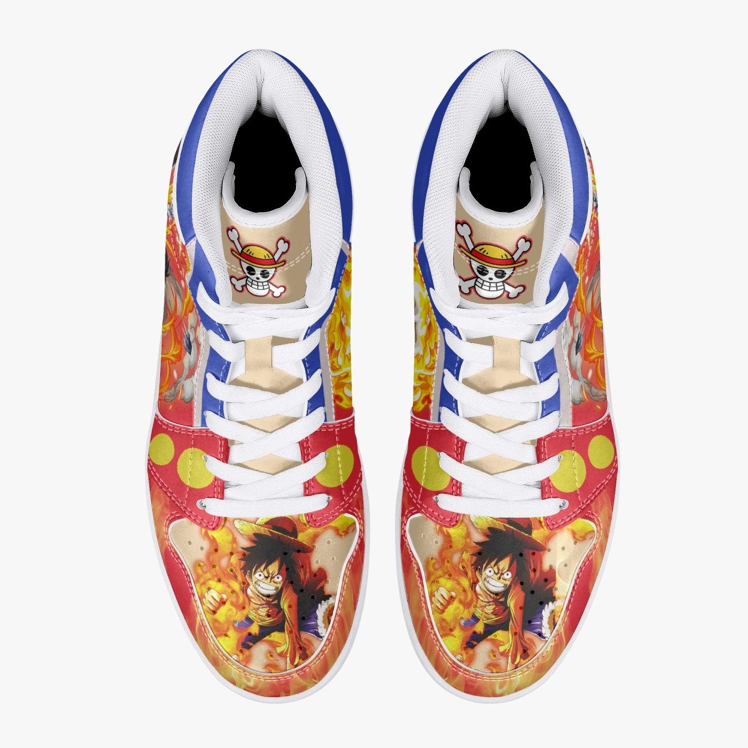 Monkey D. Luffy Red Hawk One Piece Mid 1 Basketball Shoes
