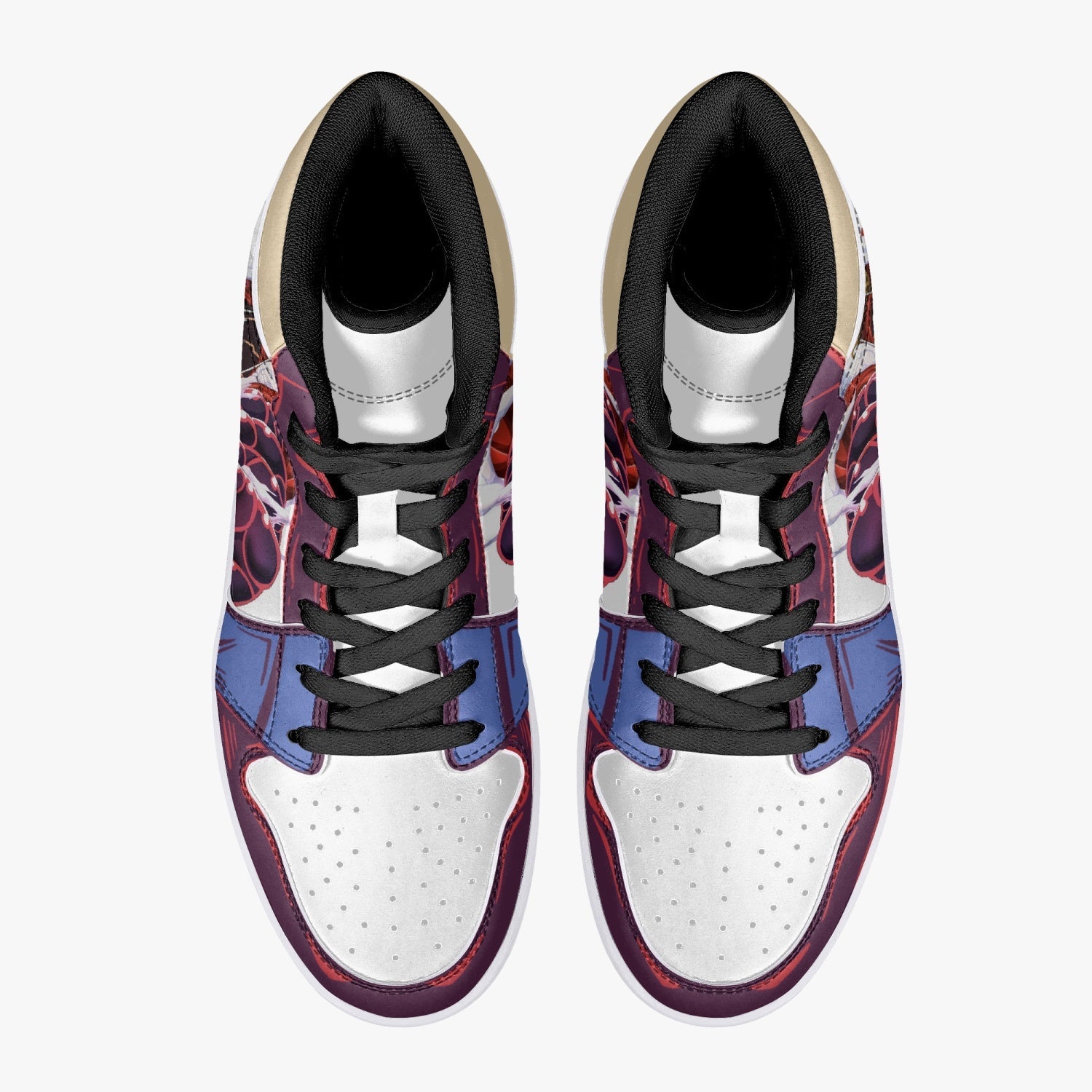 Monkey God Luffy One Piece Mid 1 Basketball Shoes
