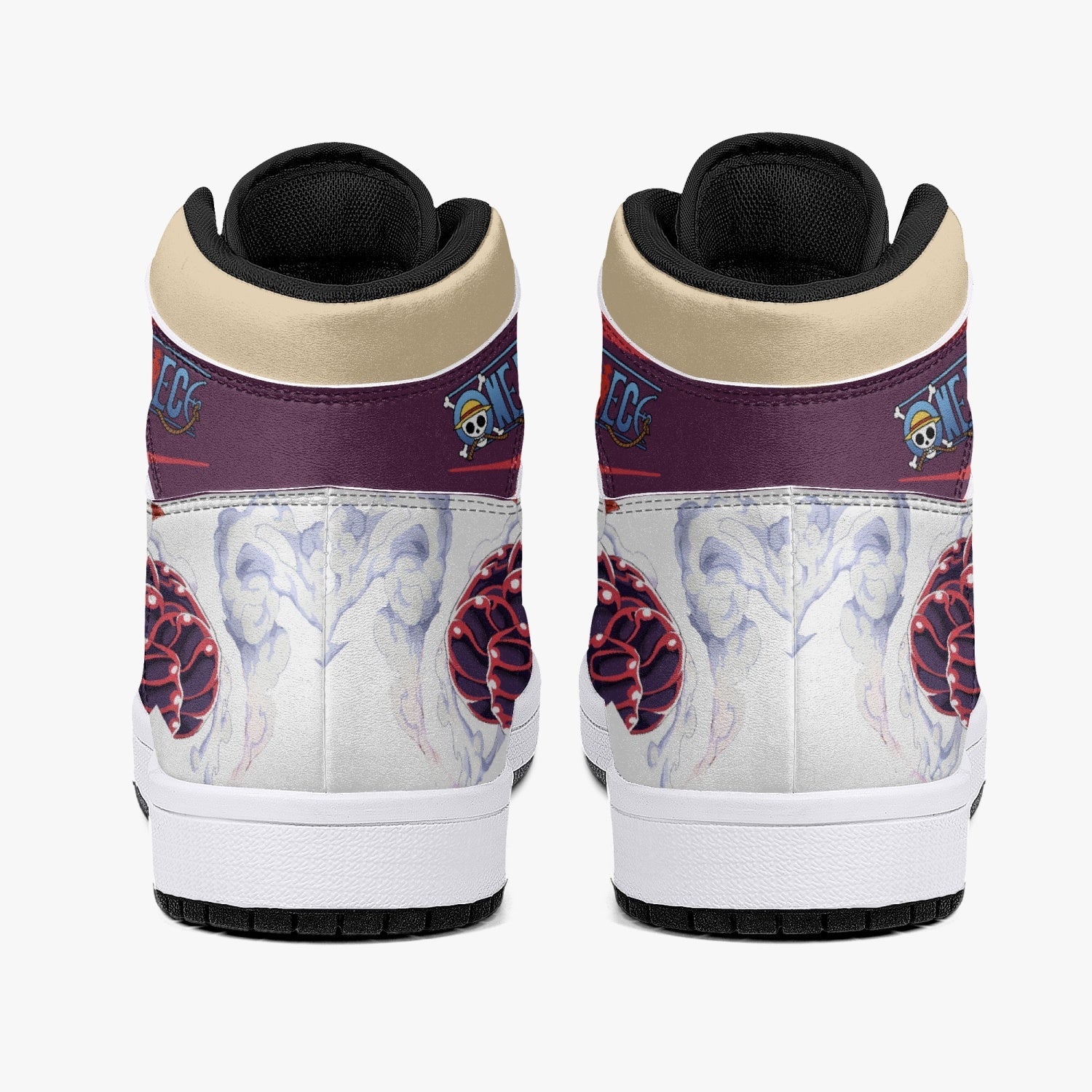 Monkey God Luffy One Piece Mid 1 Basketball Shoes