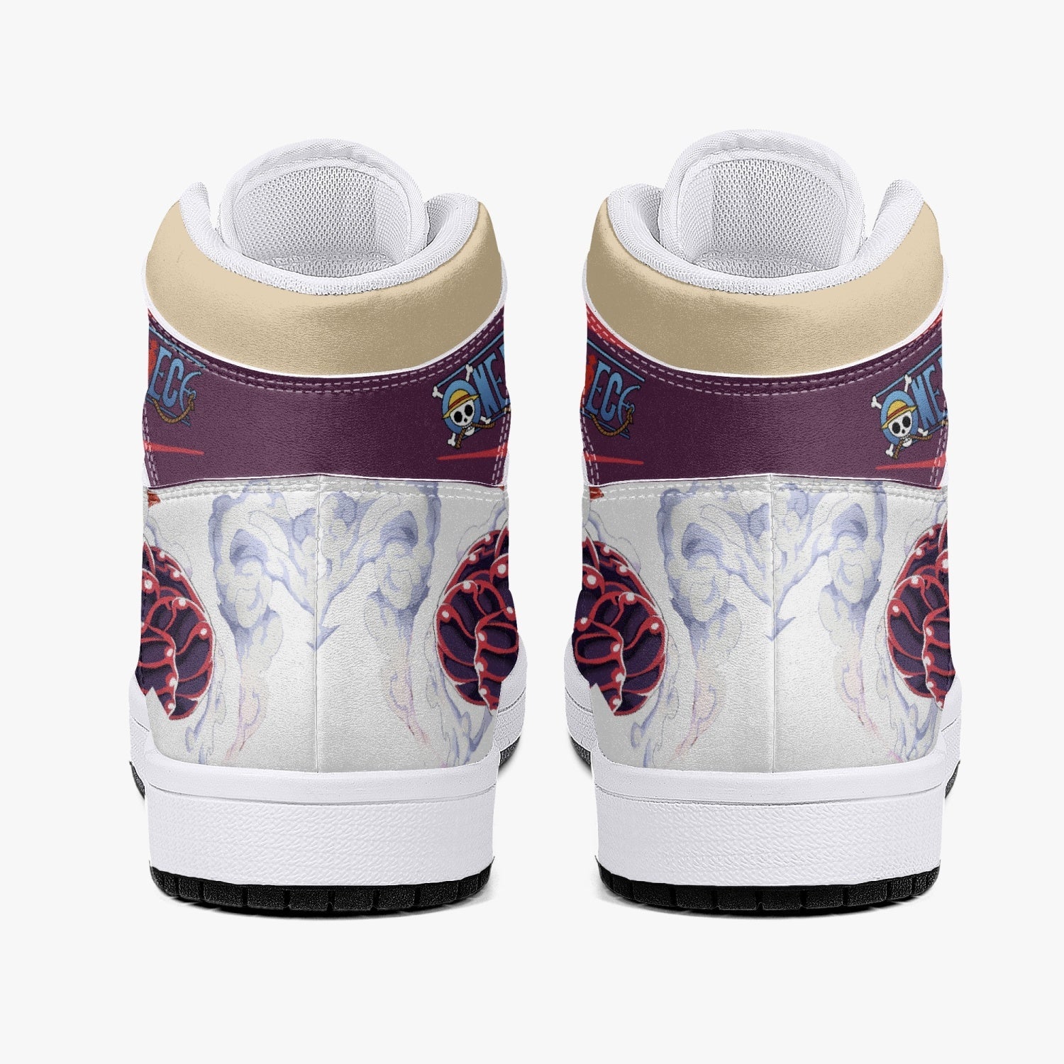 Monkey God Luffy One Piece Mid 1 Basketball Shoes