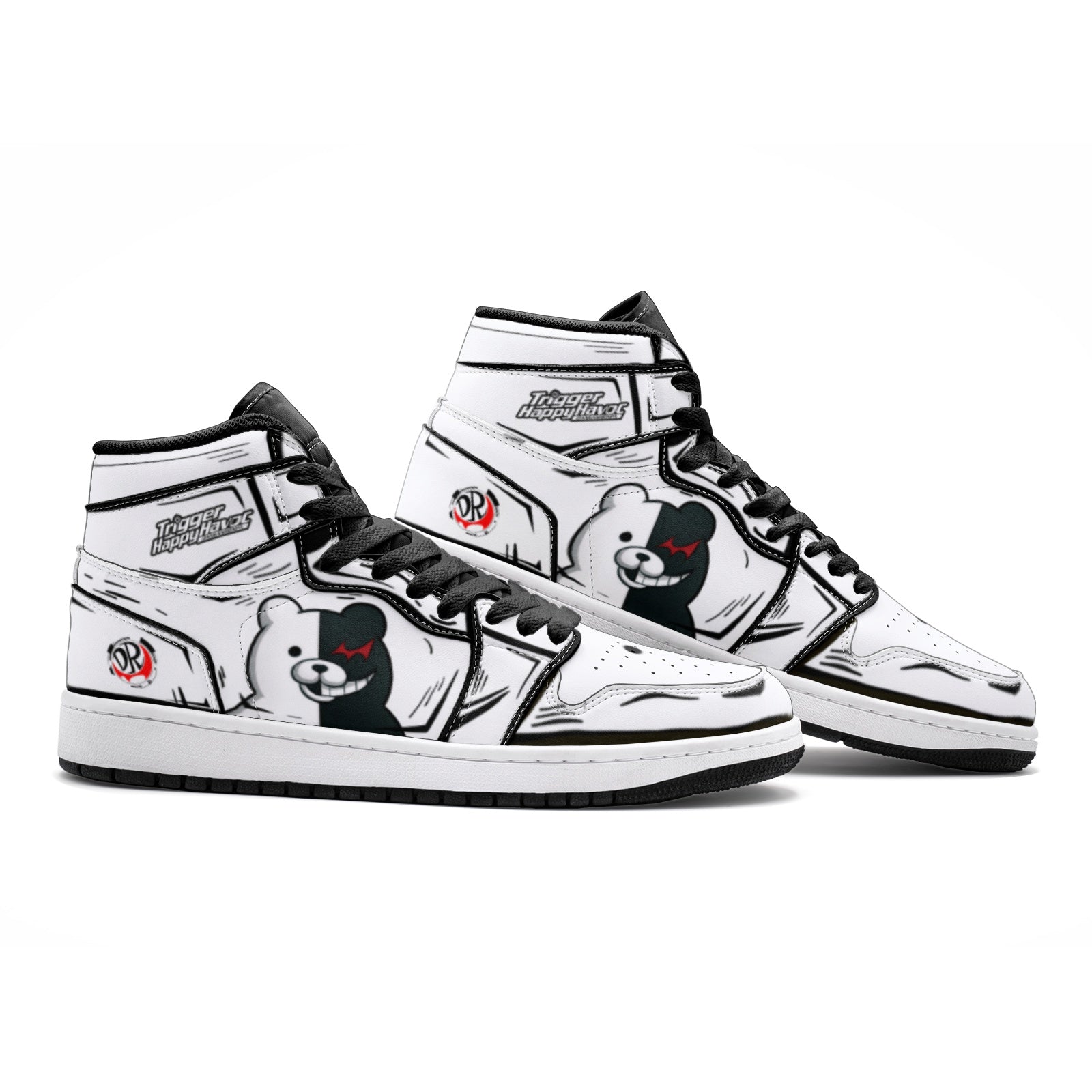 Monokuma Danganronpa Mid 1 Basketball Shoes