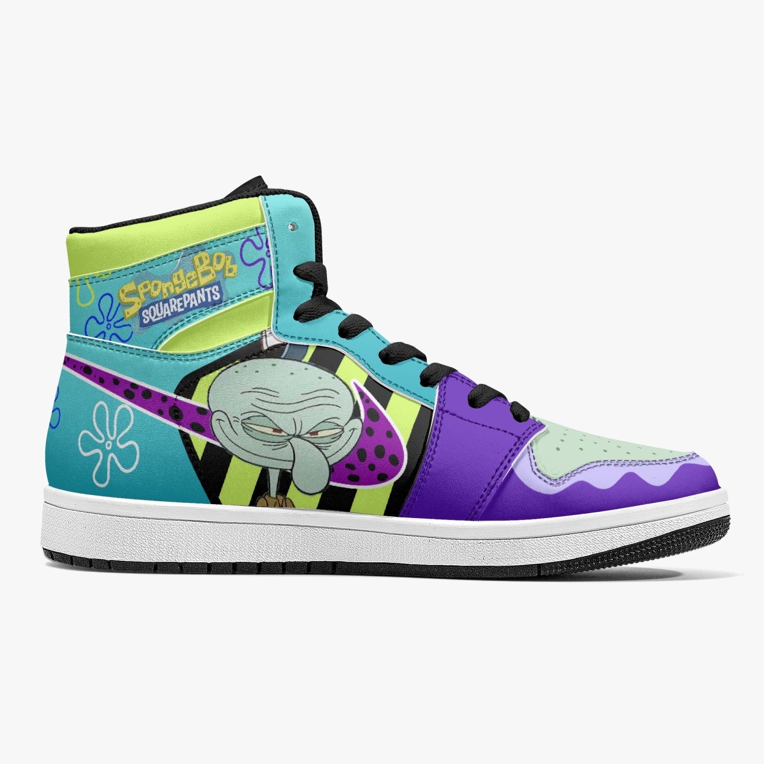 Mr. Squidward Q Tentacles SpongeBob Mid 1 Basketball Shoes