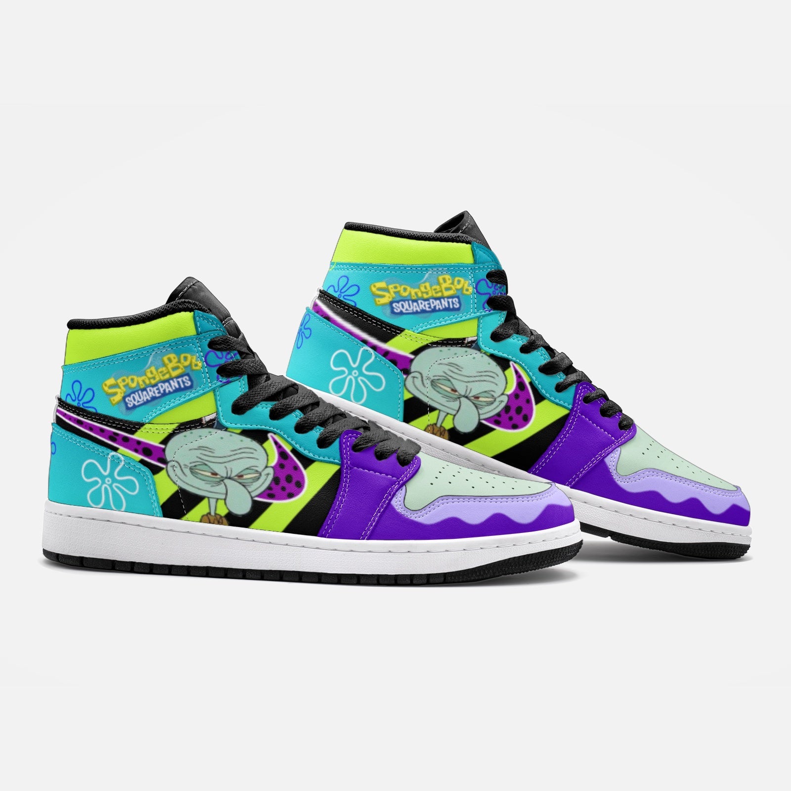 Mr. Squidward Q Tentacles SpongeBob V2 Mid 1 Basketball Shoes