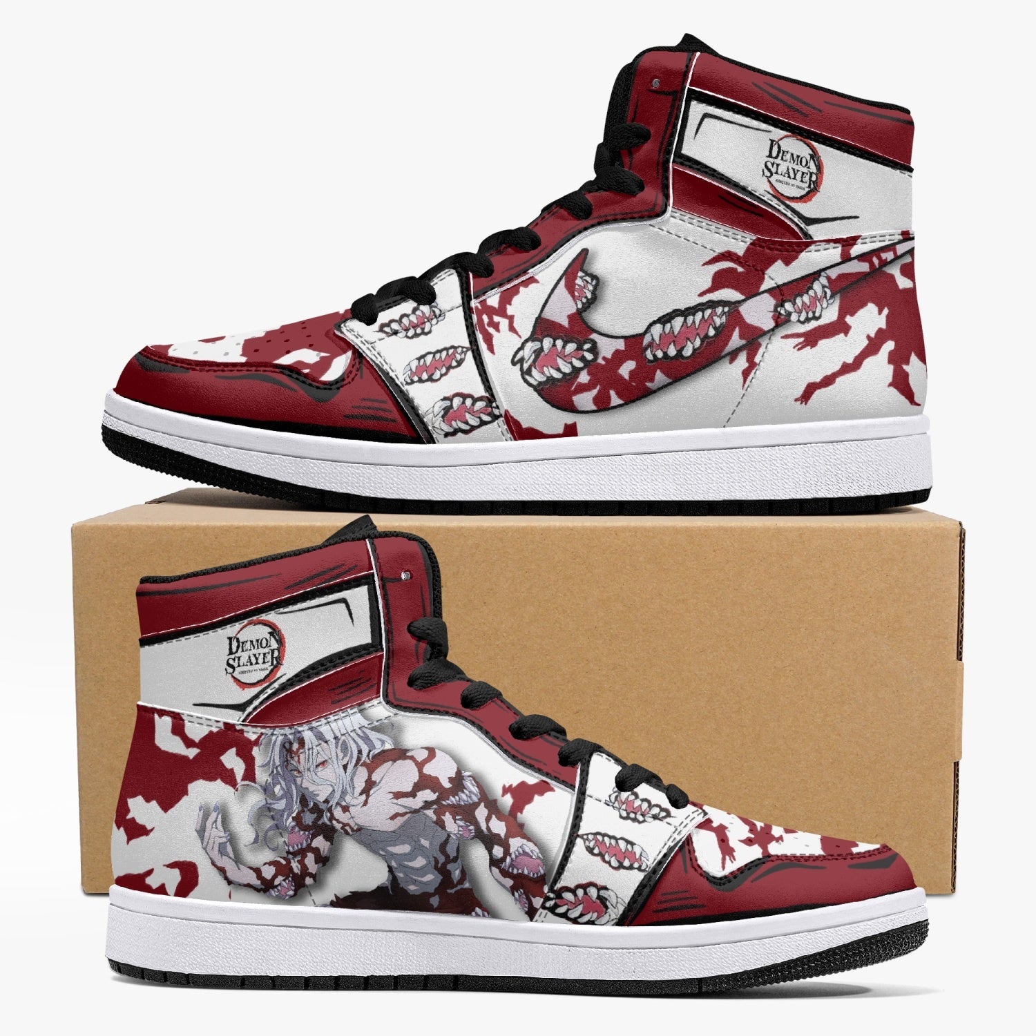 Muzan Kibutsuji Demon Slayer Mid 1 Basketball Shoes