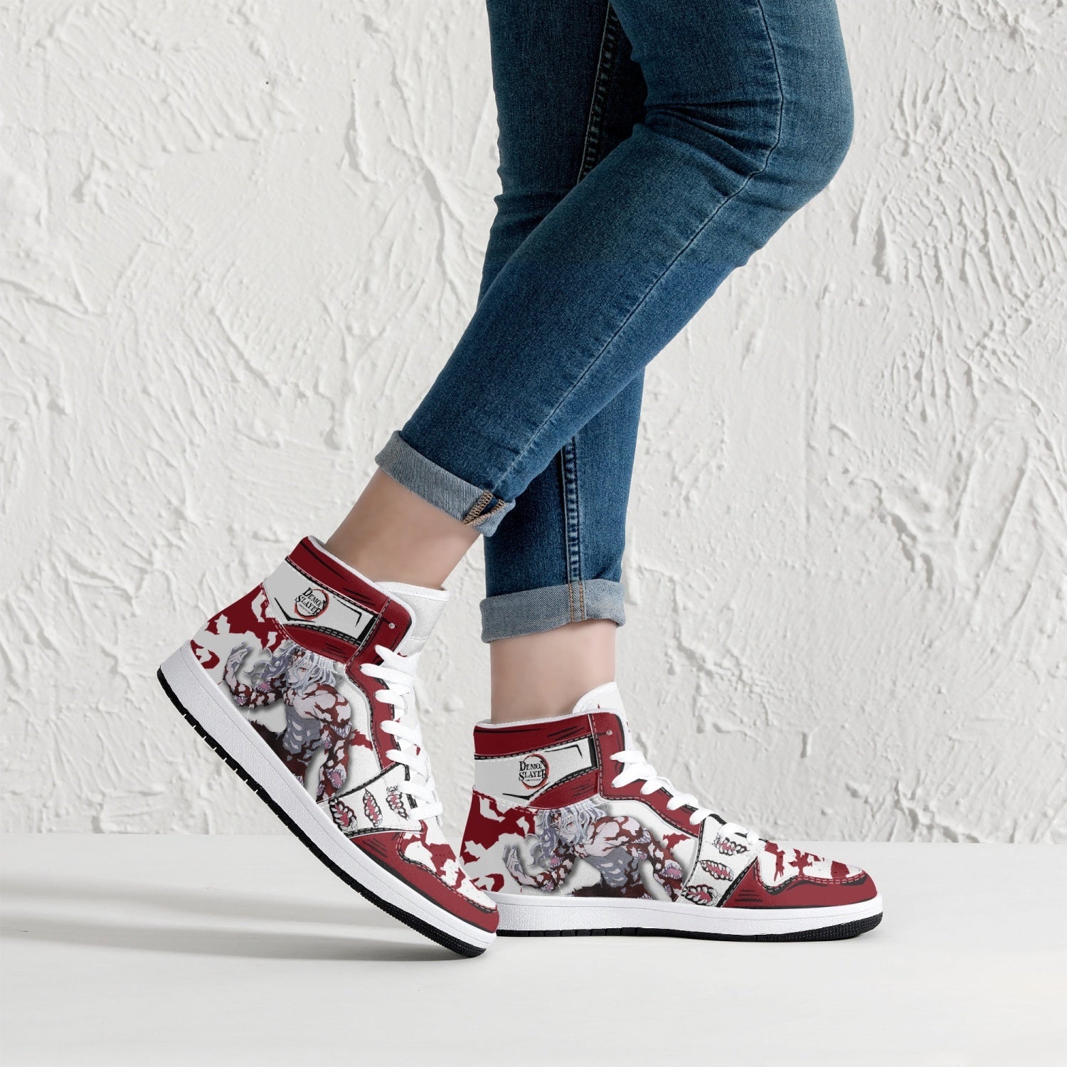 Muzan Kibutsuji Demon Slayer Mid 1 Basketball Shoes