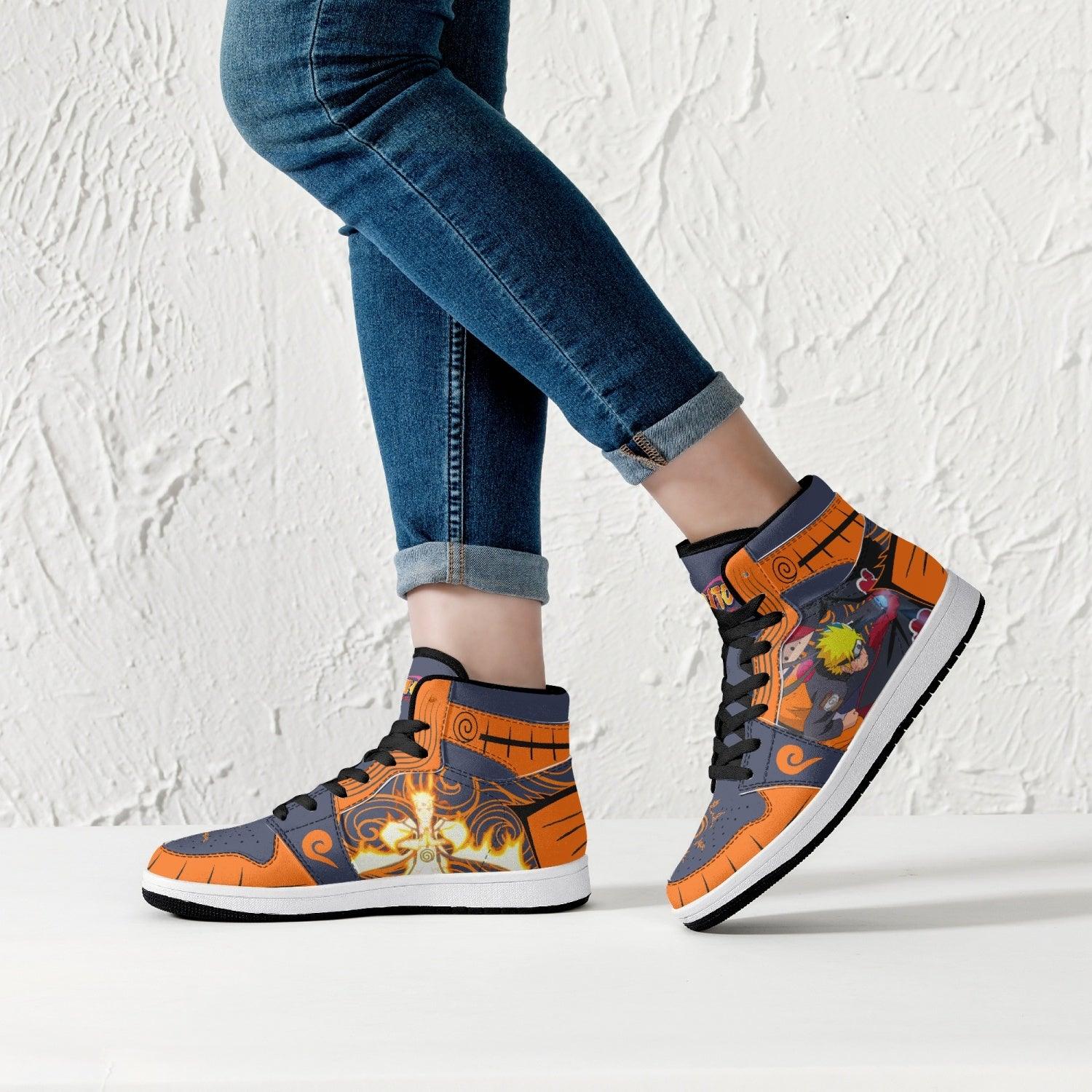 Naruto Uzumaki Naruto Mid 1 Basketball Shoes