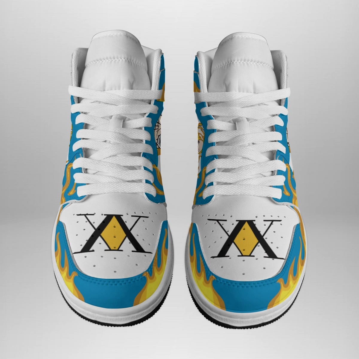 Netero Fire Hunter X Hunter Shonen Basketball Shoes – Mid 1 Style for Anime Fans
