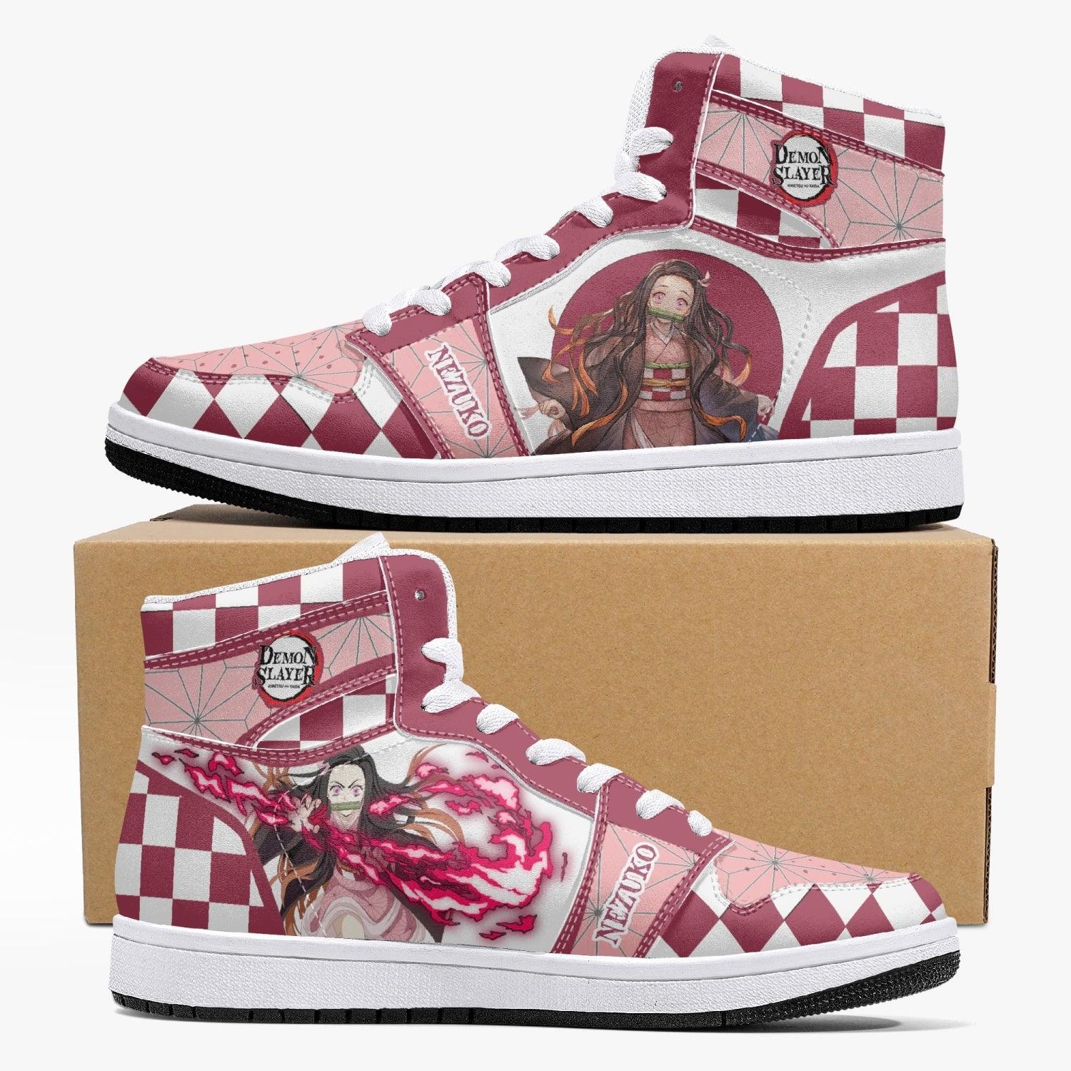 Nezuko Kamado Demon Slayer Mid 1 Basketball Shoes
