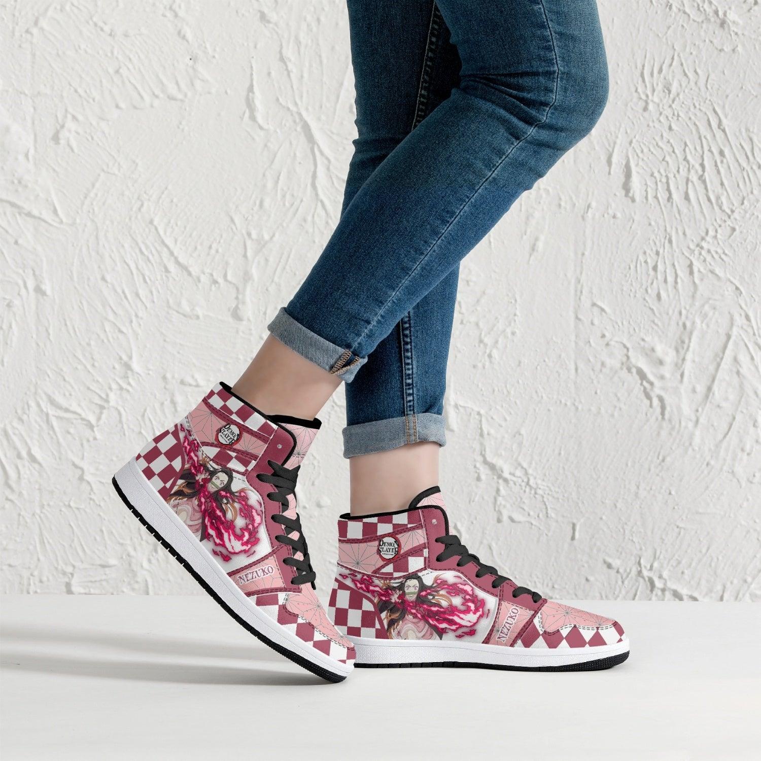 Nezuko Kamado Demon Slayer Mid 1 Basketball Shoes