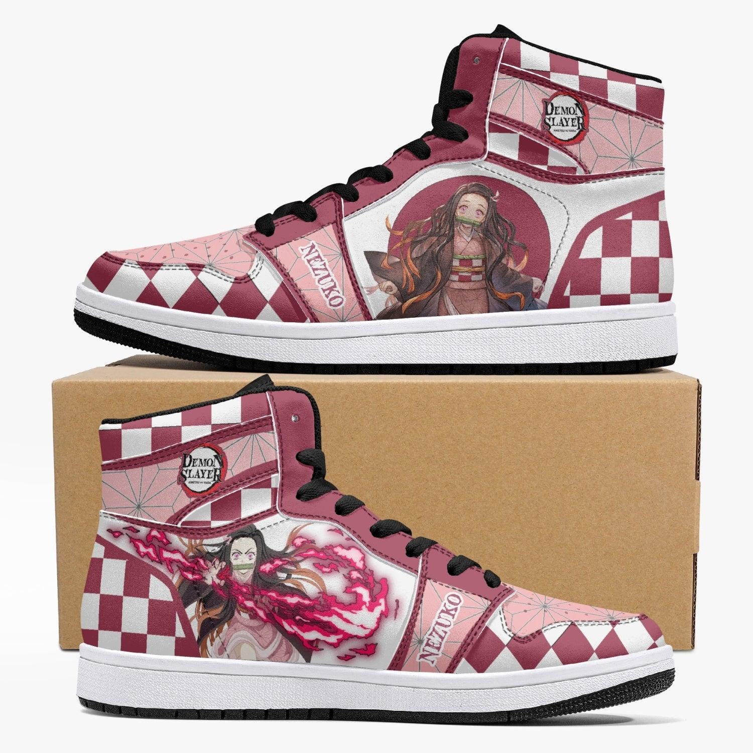 Nezuko Kamado Demon Slayer Mid 1 Basketball Shoes