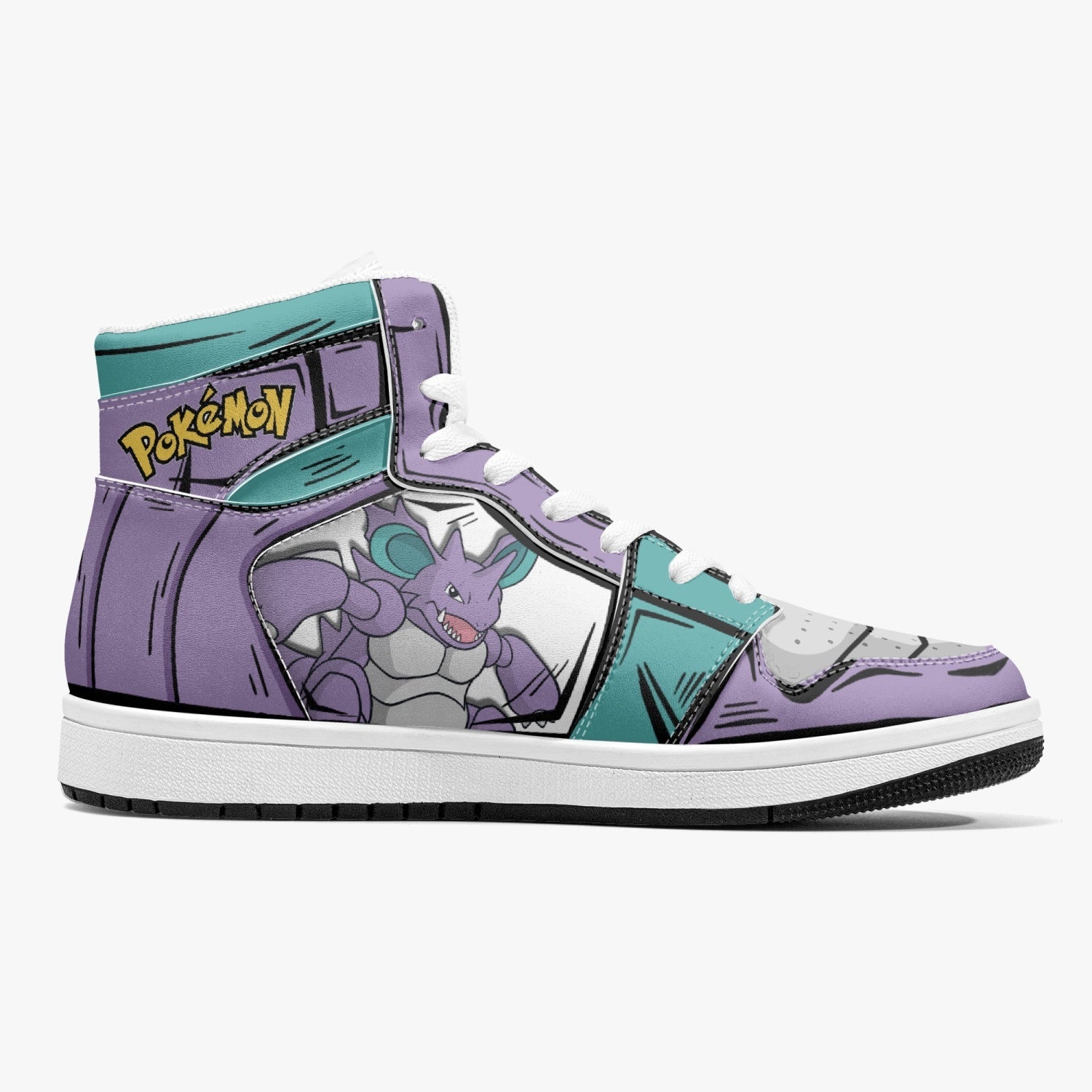 Nidoking Pokemon Mid 1 Basketball Shoes