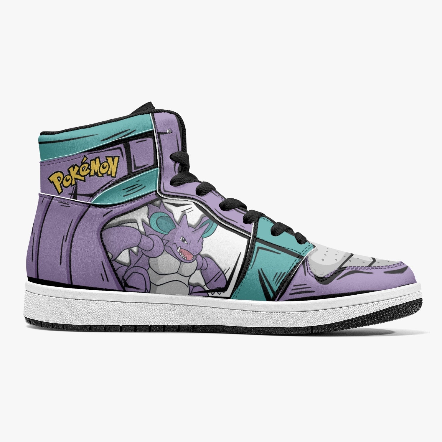 Nidoking Pokemon Mid 1 Basketball Shoes