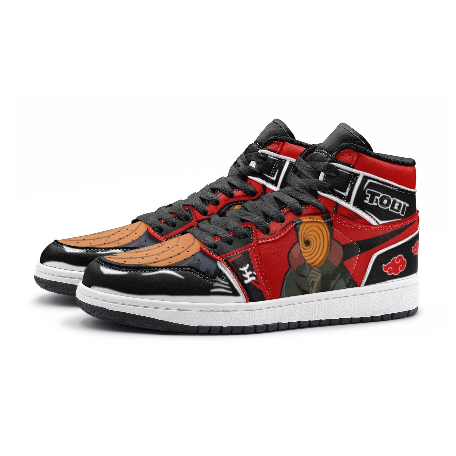 Obito Tobi Clan Red Cloud Ninja V2 Mid 1 Basketball Shoes