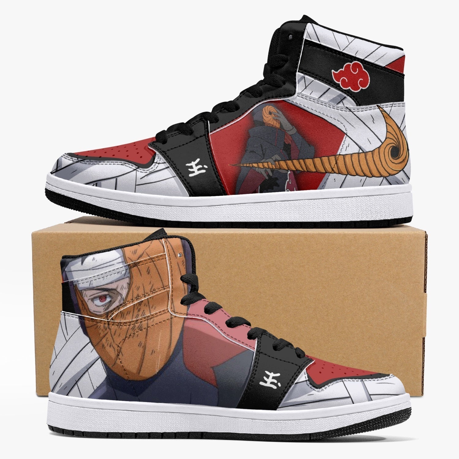 Obito Tobi Uchiha Reveal Naruto Mid 1 Basketball Shoes