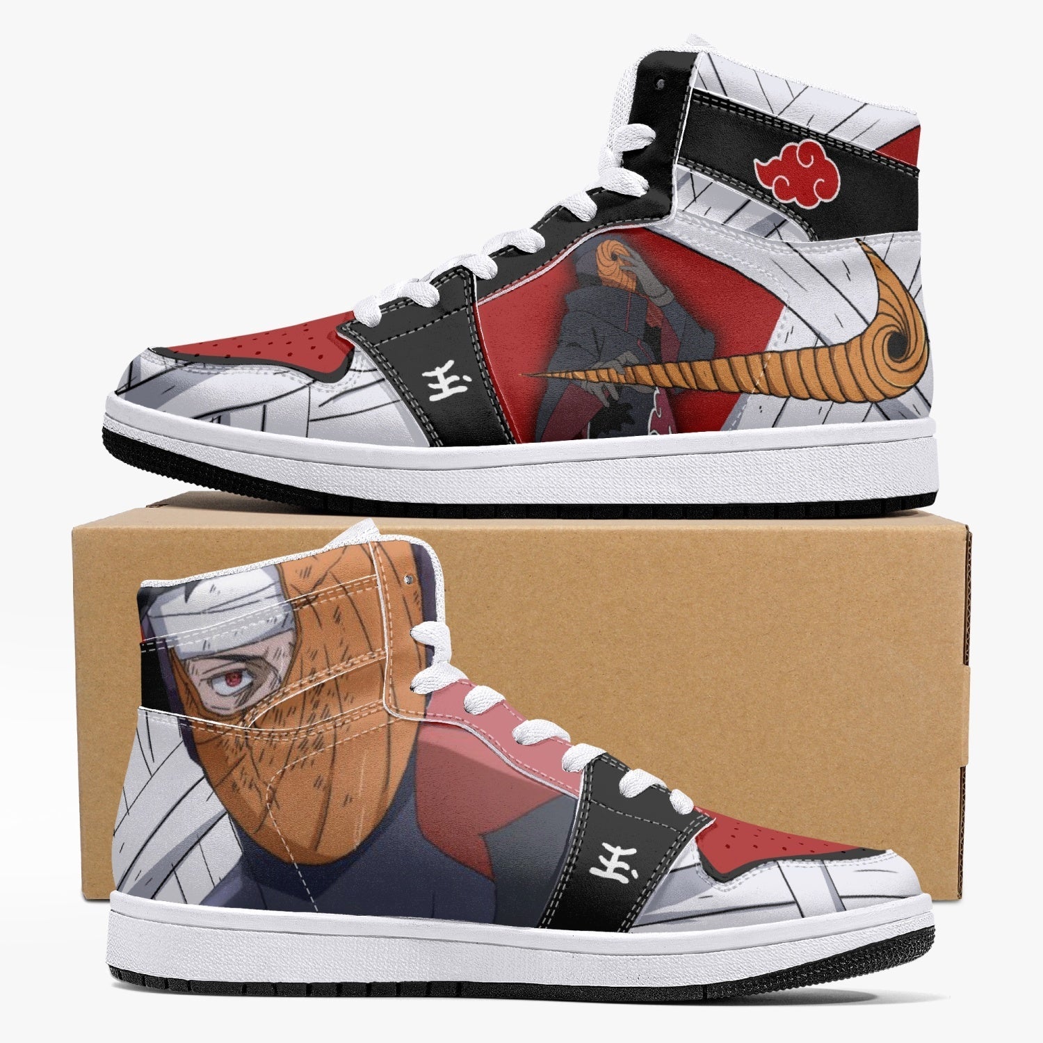 Obito Tobi Uchiha Reveal Naruto Mid 1 Basketball Shoes