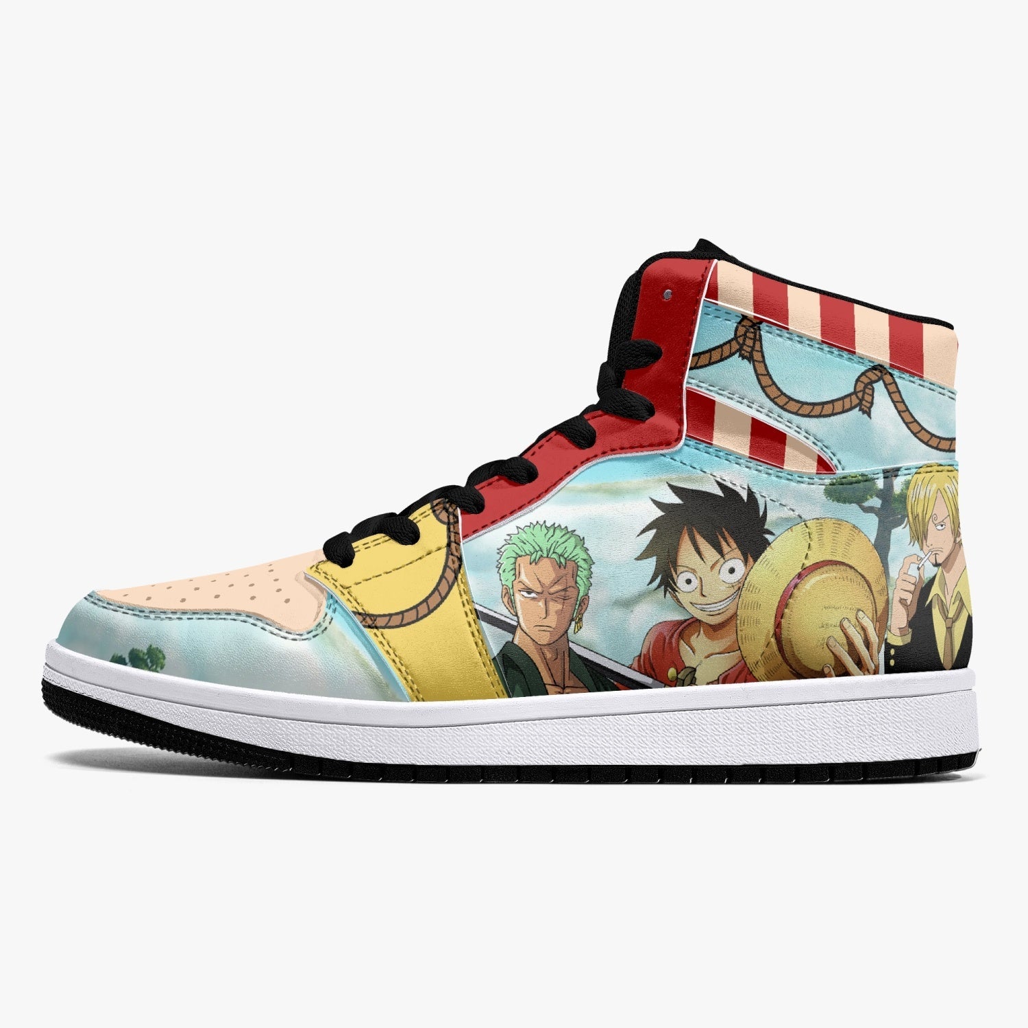 One Piece Characters Mid 1 Basketball Shoes