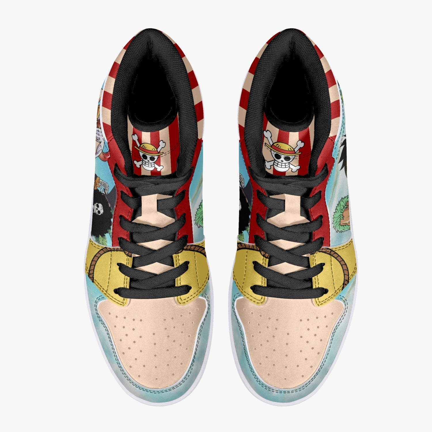 One Piece Characters Mid 1 Basketball Shoes