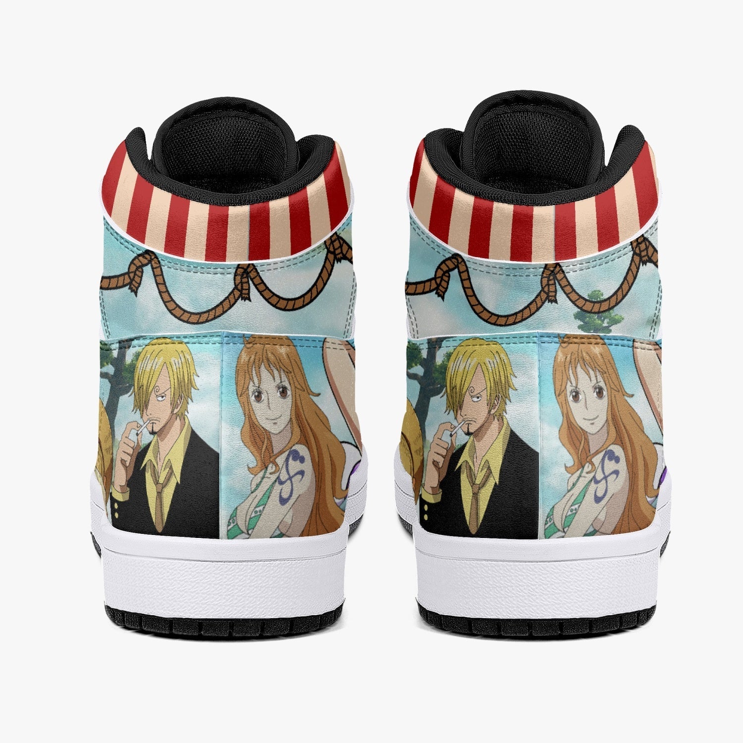 One Piece Characters Mid 1 Basketball Shoes