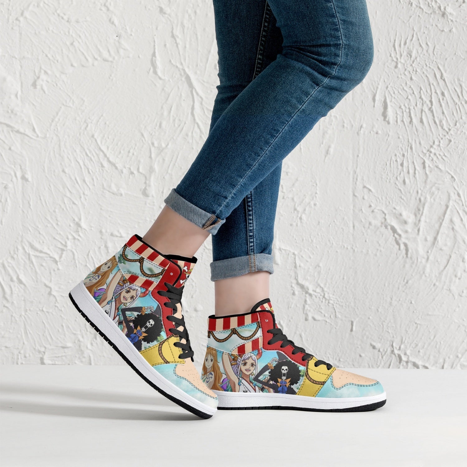 One Piece Characters Mid 1 Basketball Shoes