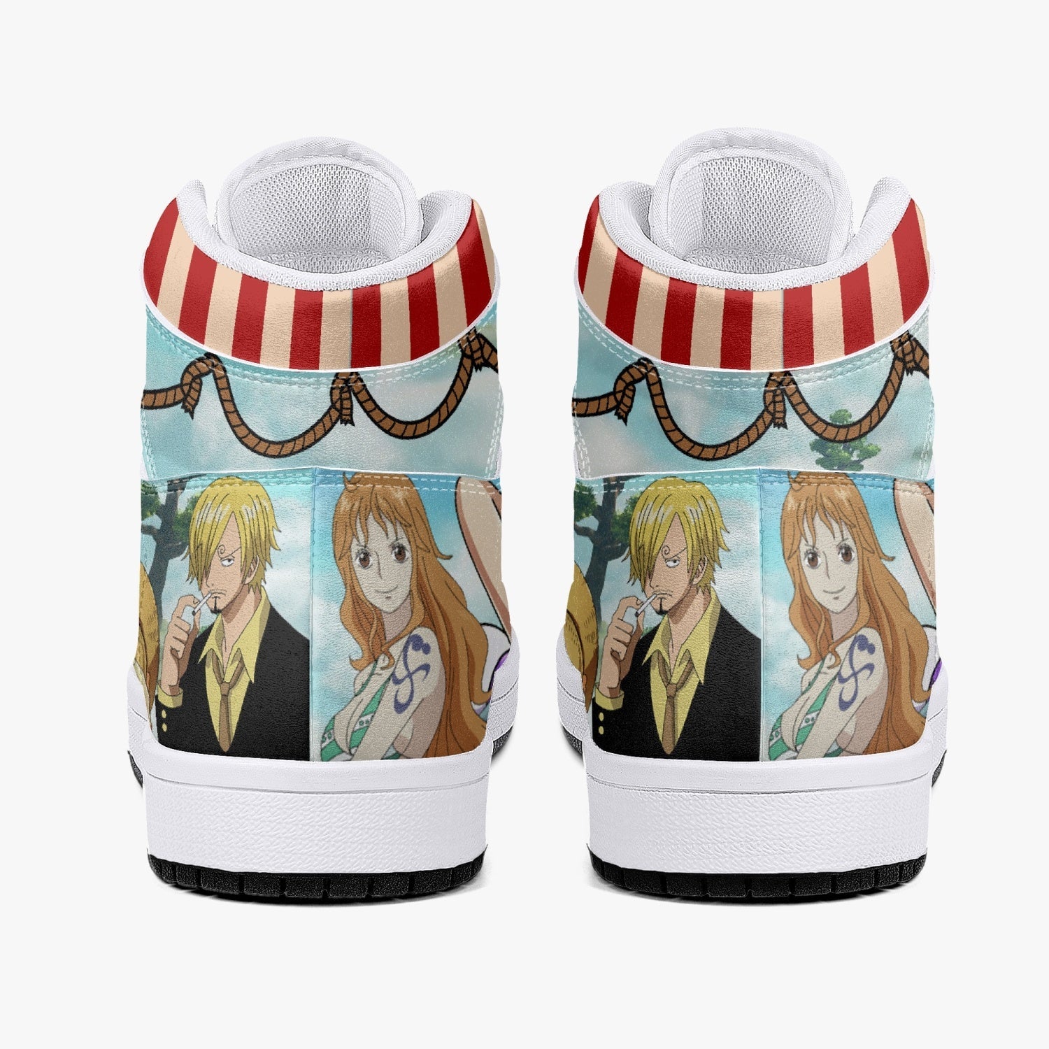 One Piece Characters Mid 1 Basketball Shoes