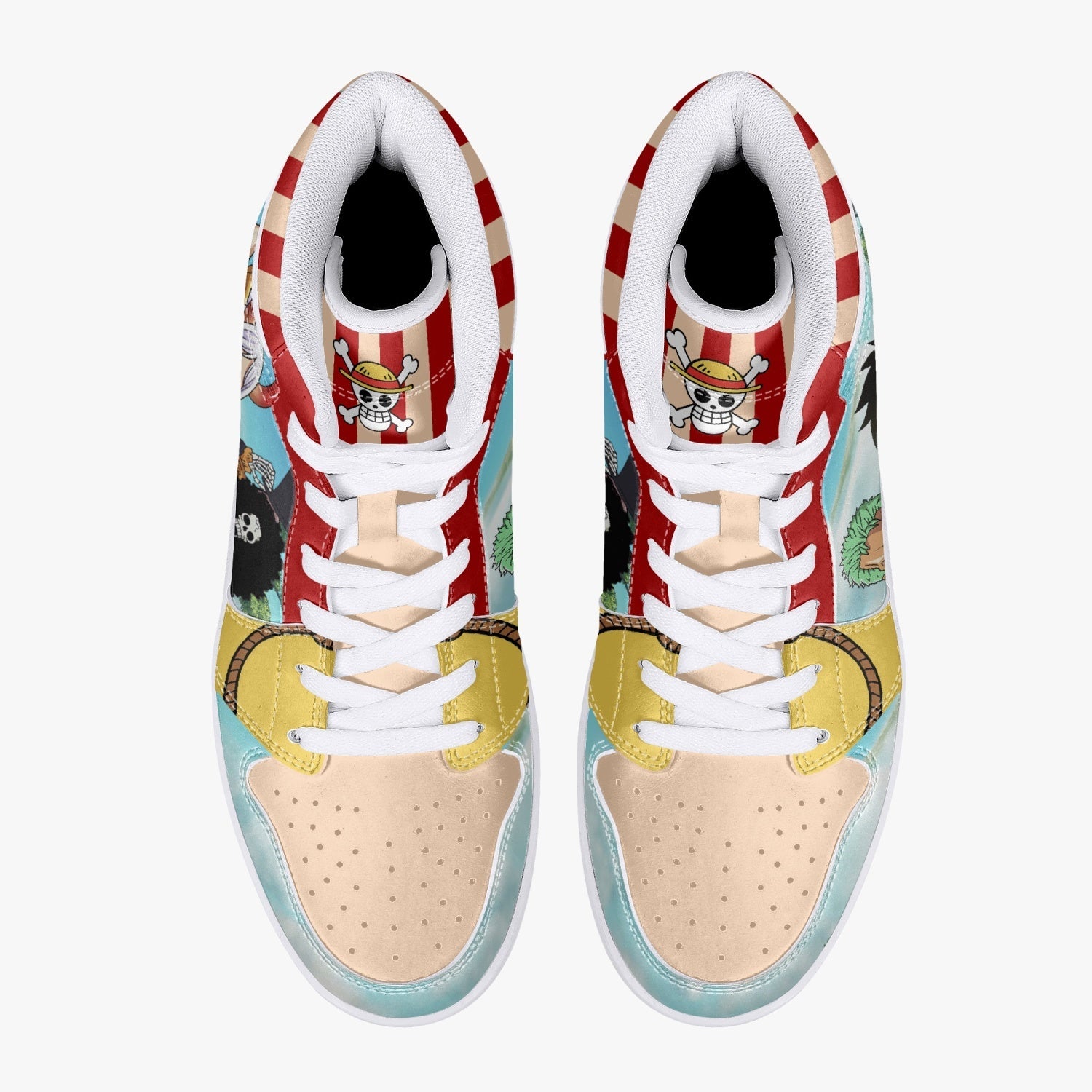 One Piece Characters Mid 1 Basketball Shoes