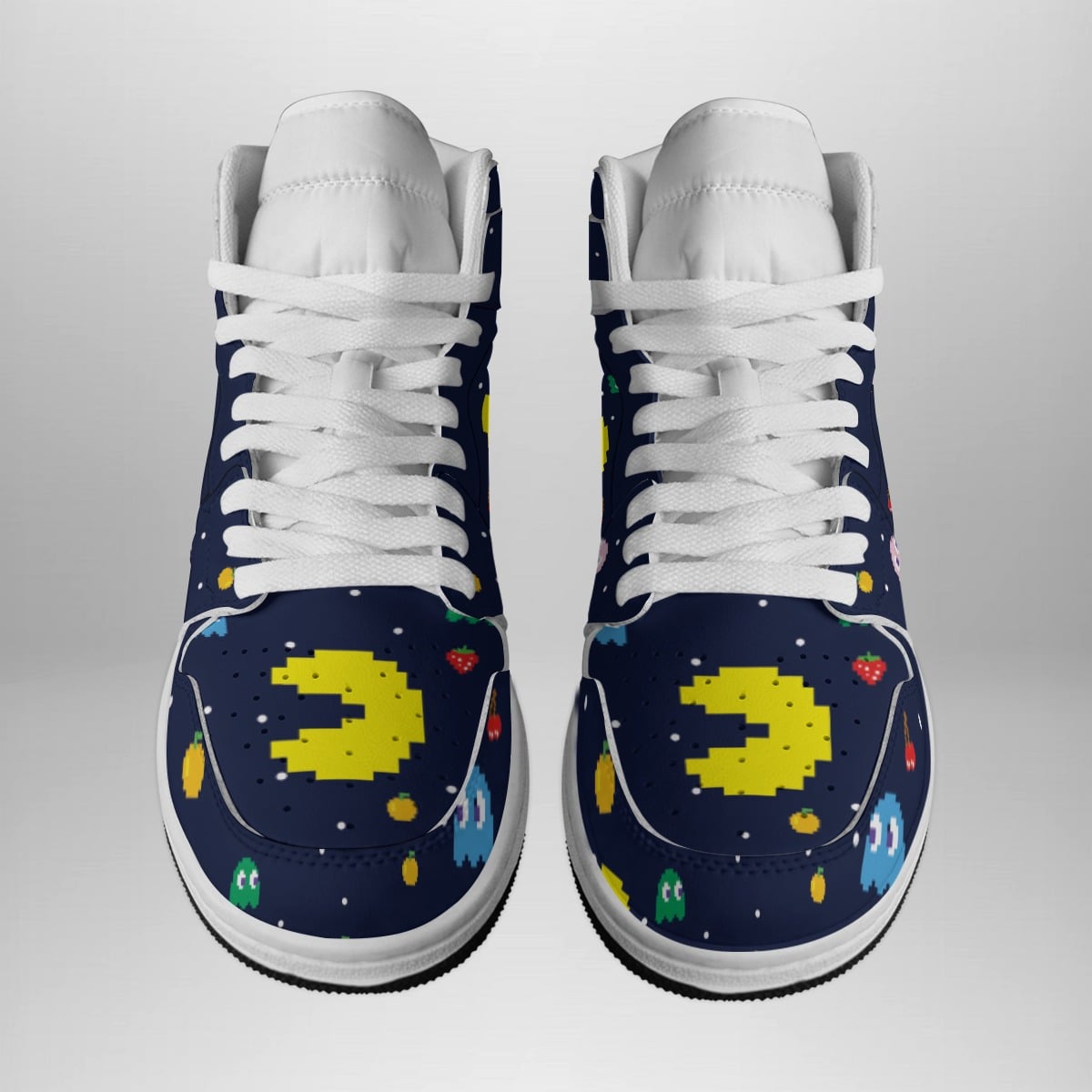 Pac-Man Ghost Mid 1 Basketball Shoes for Fans  Stylish Shonen Sneakers