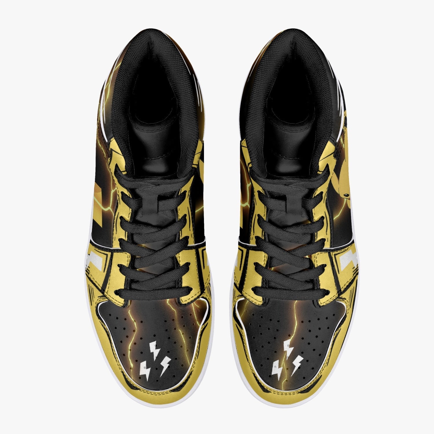 Pikachu Pokemon Mid 1 Basketball Shoes