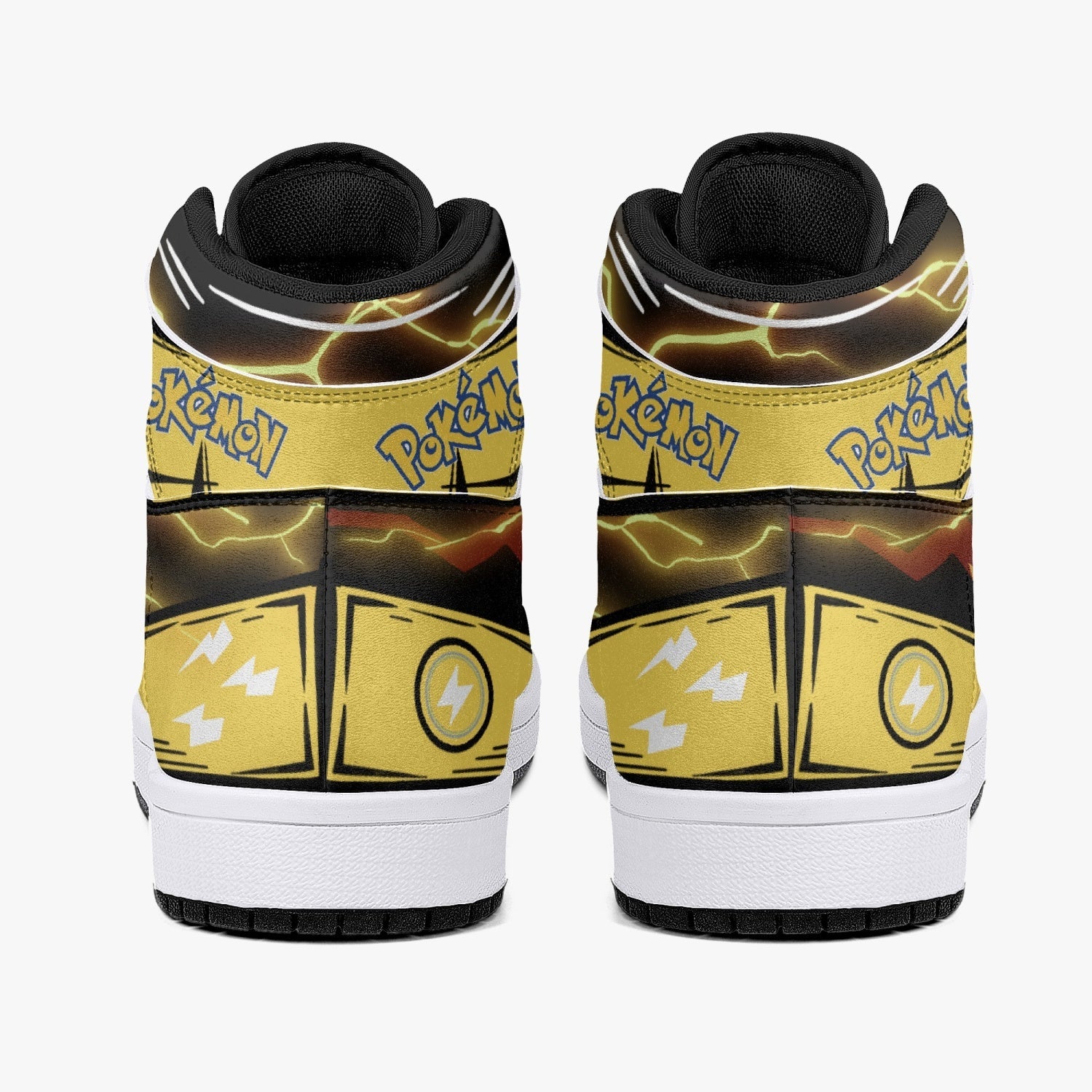 Pikachu Pokemon Mid 1 Basketball Shoes
