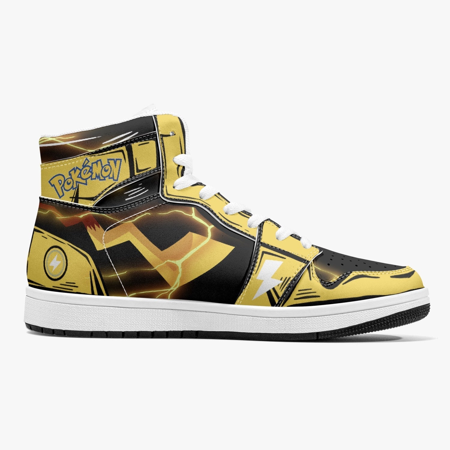 Pikachu Pokemon Mid 1 Basketball Shoes