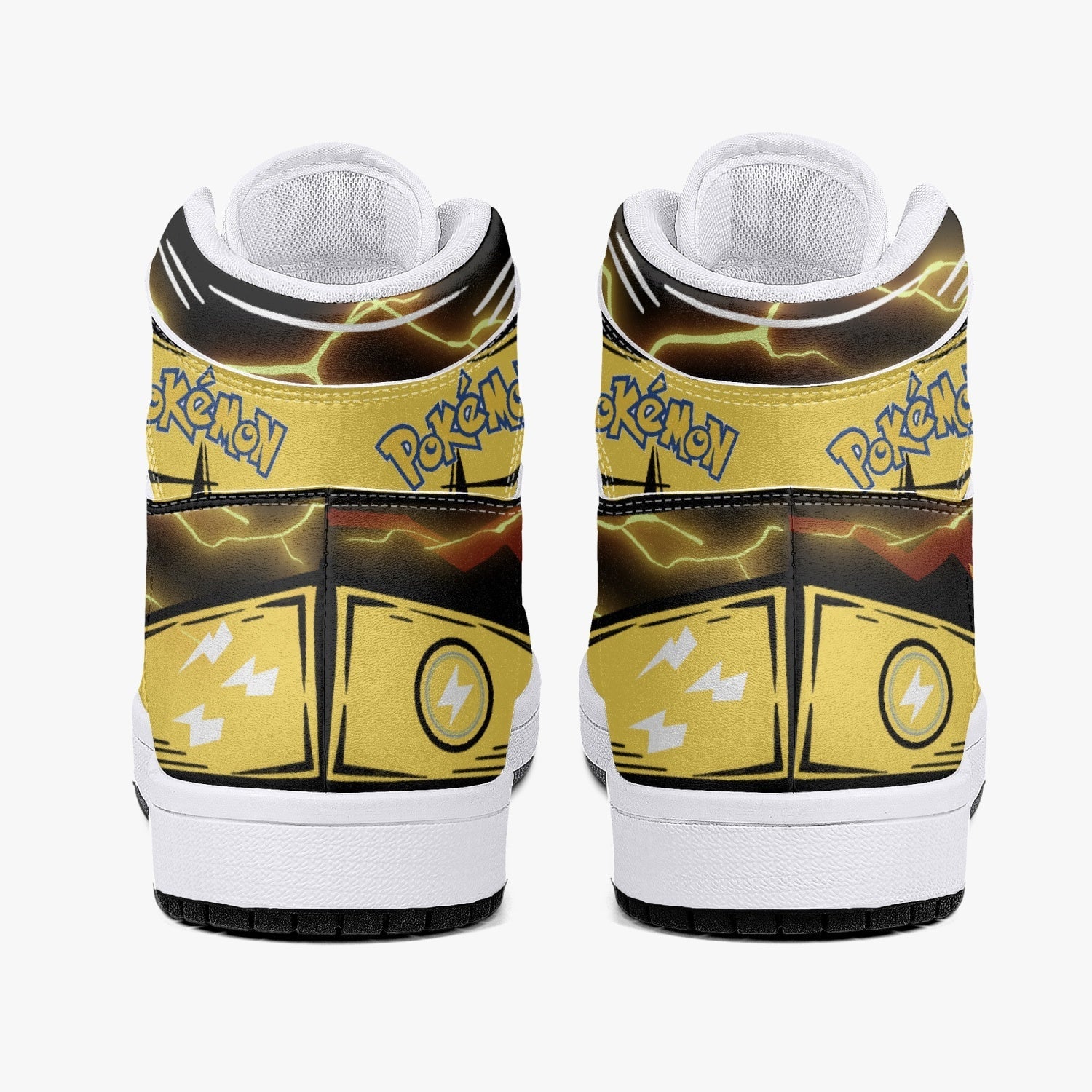 Pikachu Pokemon Mid 1 Basketball Shoes