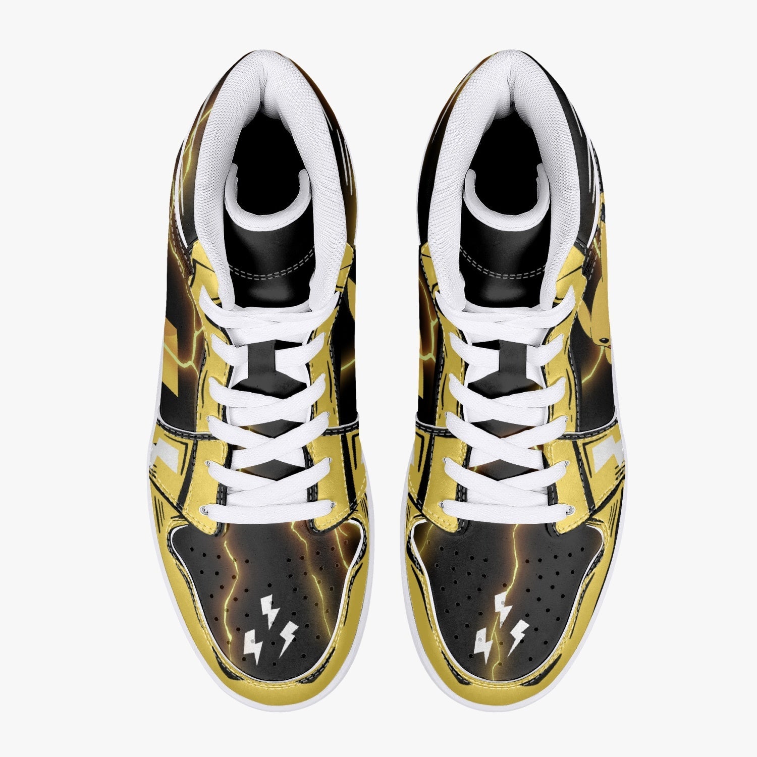 Pikachu Pokemon Mid 1 Basketball Shoes