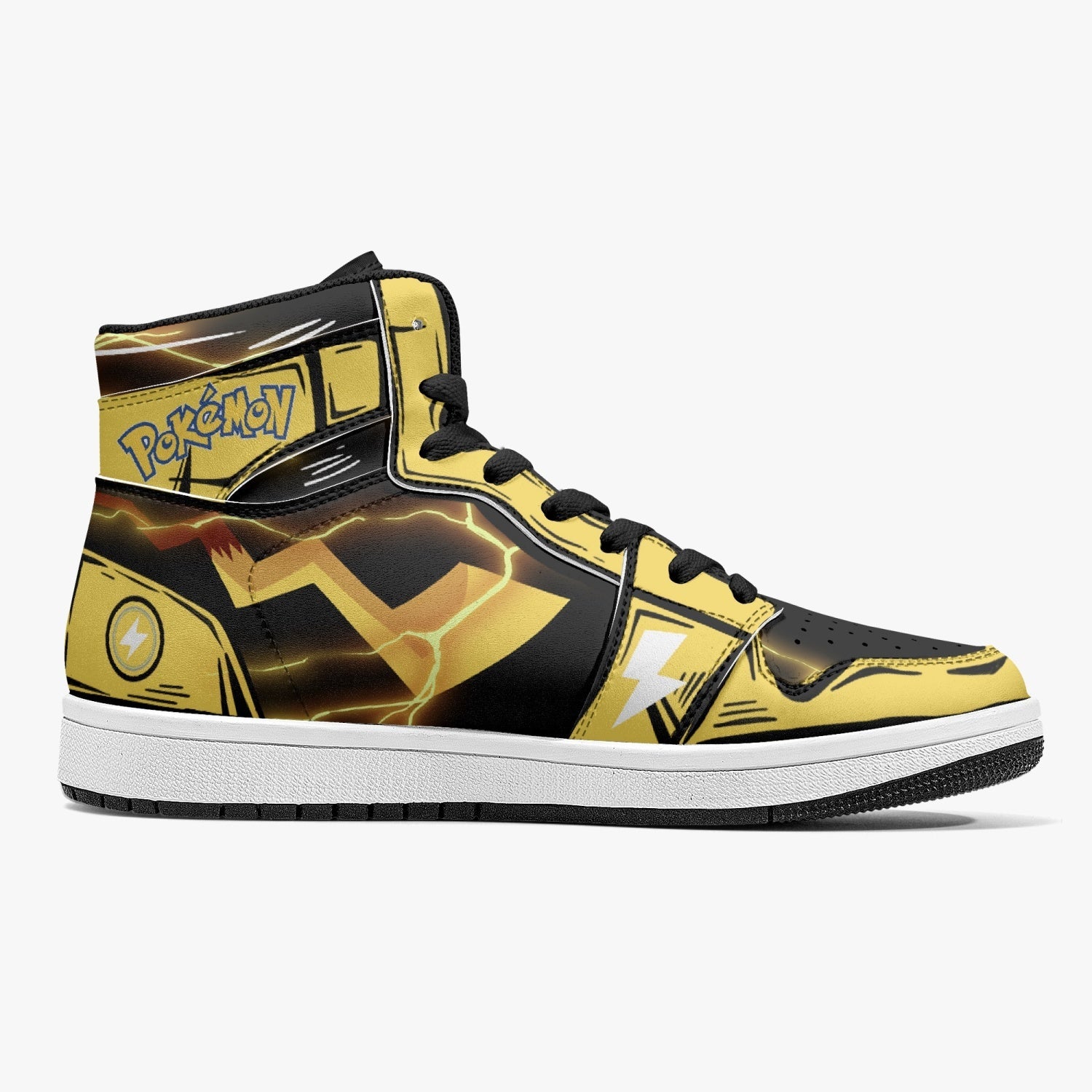 Pikachu Pokemon Mid 1 Basketball Shoes