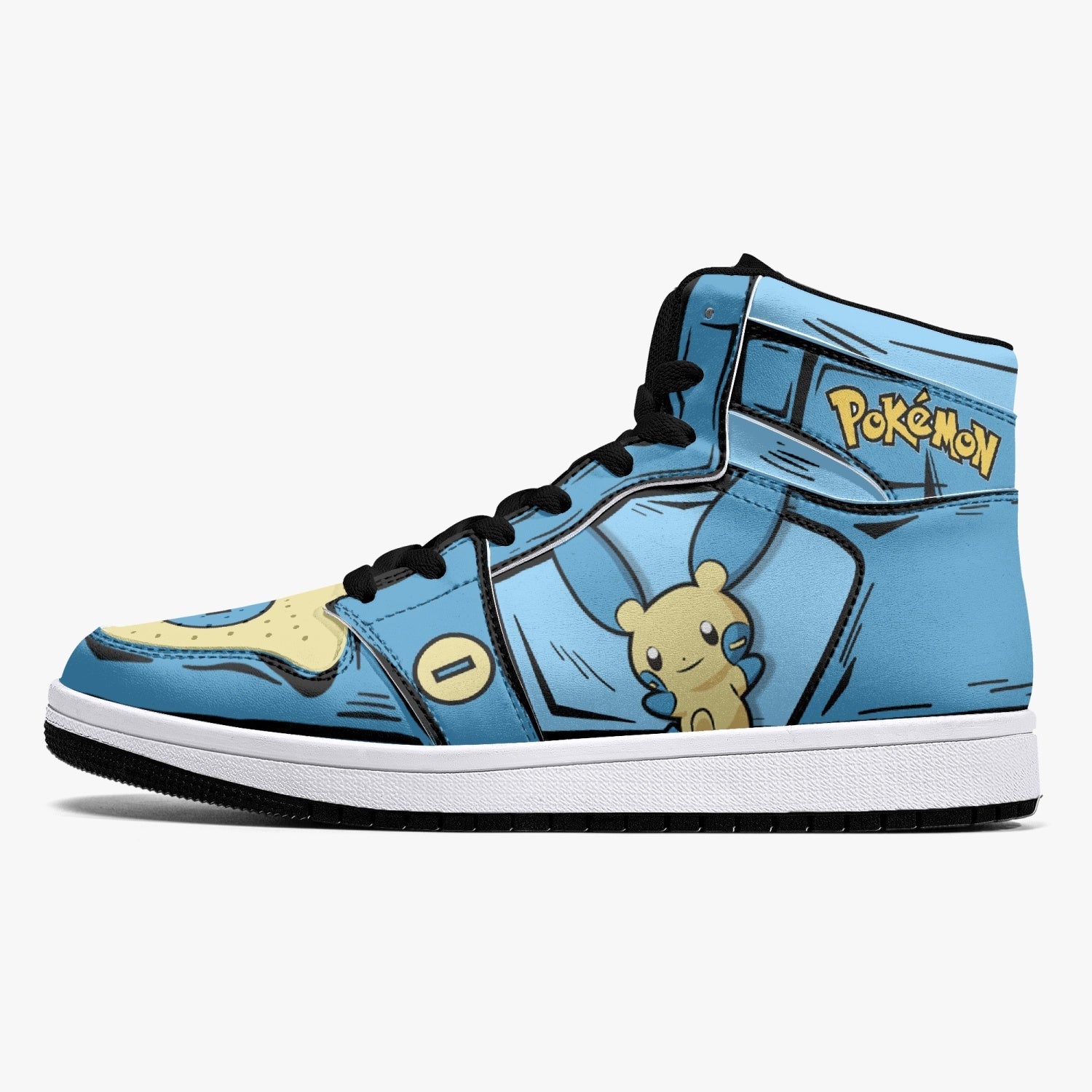 Plusle and Minun Pokemon Mid 1 Basketball Shoes