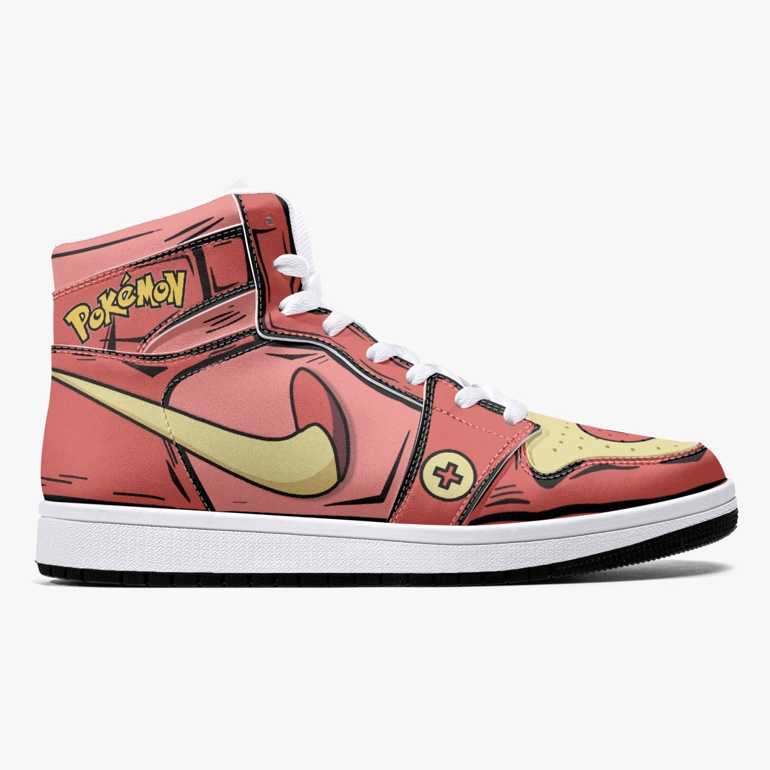 Plusle and Minun Pokemon Mid 1 Basketball Shoes