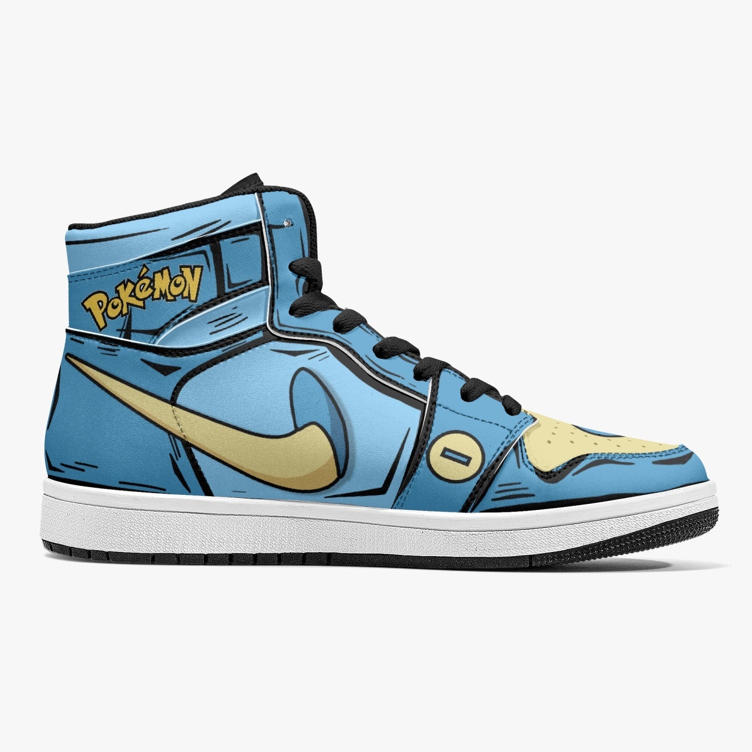 Plusle and Minun Pokemon Mid 1 Basketball Shoes