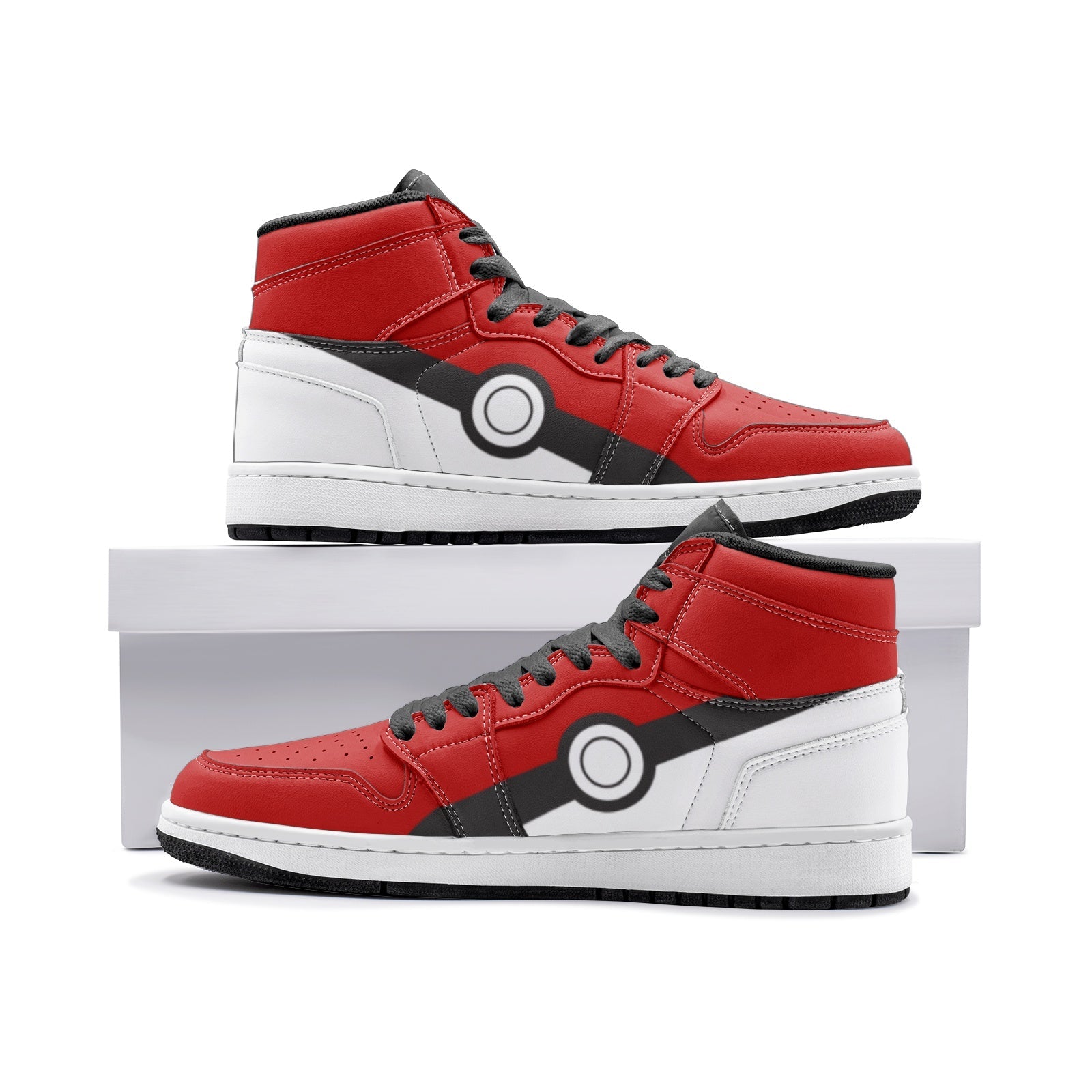 Pokeball Pokemon Mid 1 Basketball Shoes