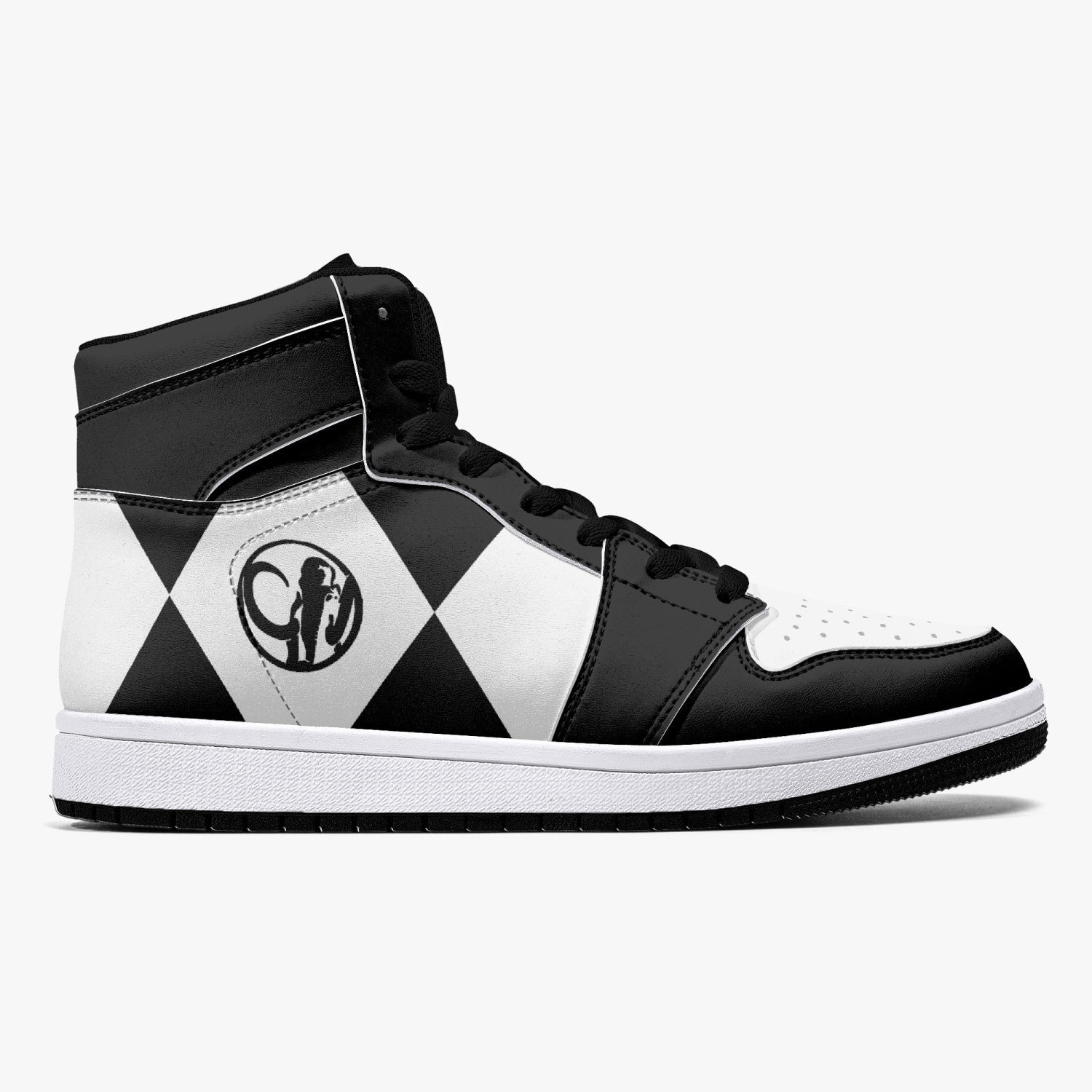 Power Rangers Black Mid 1 Basketball Shoes