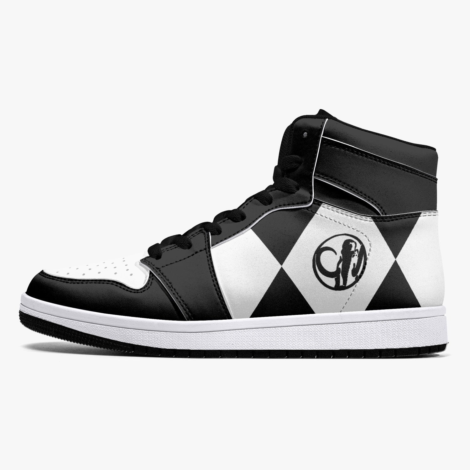 Power Rangers Black Mid 1 Basketball Shoes